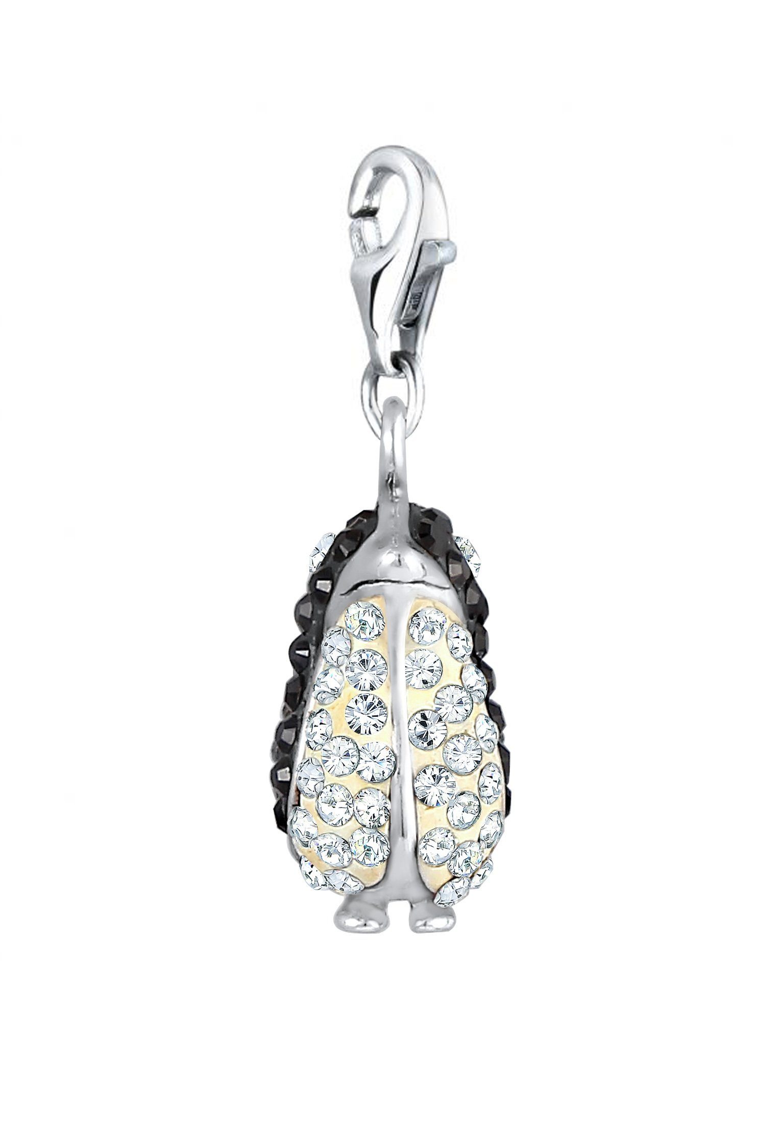 Nenalina Charm-Einhänger Anhänger Pinguin 925 Silber, mit Kristallen von Swarovski®