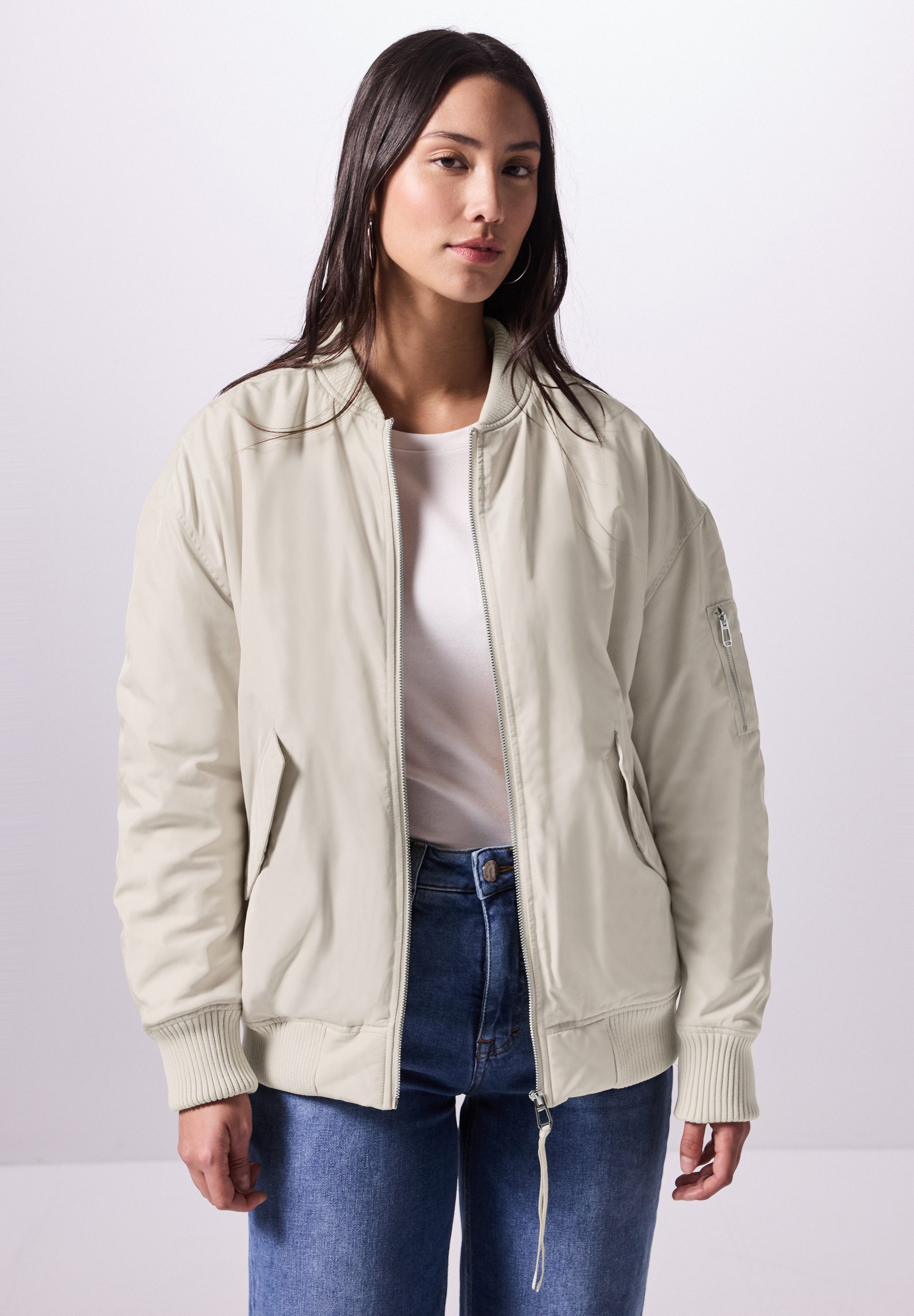 STREET ONE STUDIO Blouson mit Rundhalsausschnitt günstig online kaufen