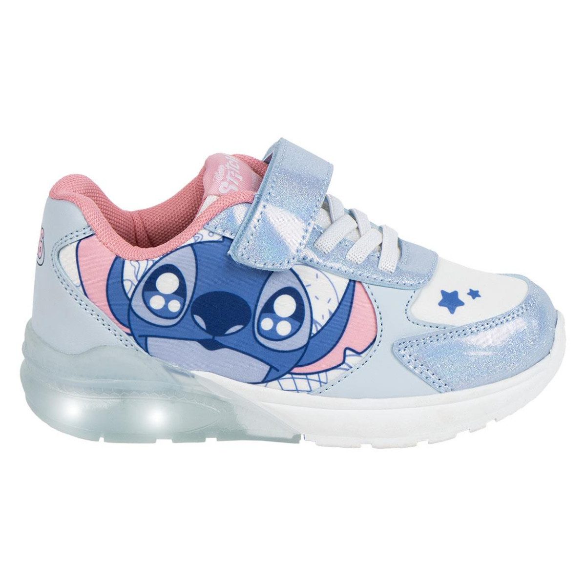 Stitch Kinder Sneaker mit Lichteffekt aus Polyurethanleder Sneaker