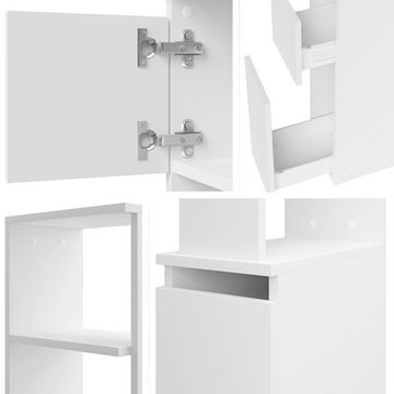 MIRJAN24 Hochschrank Roza (mit 2 Schubladen) 33x20x136 cm