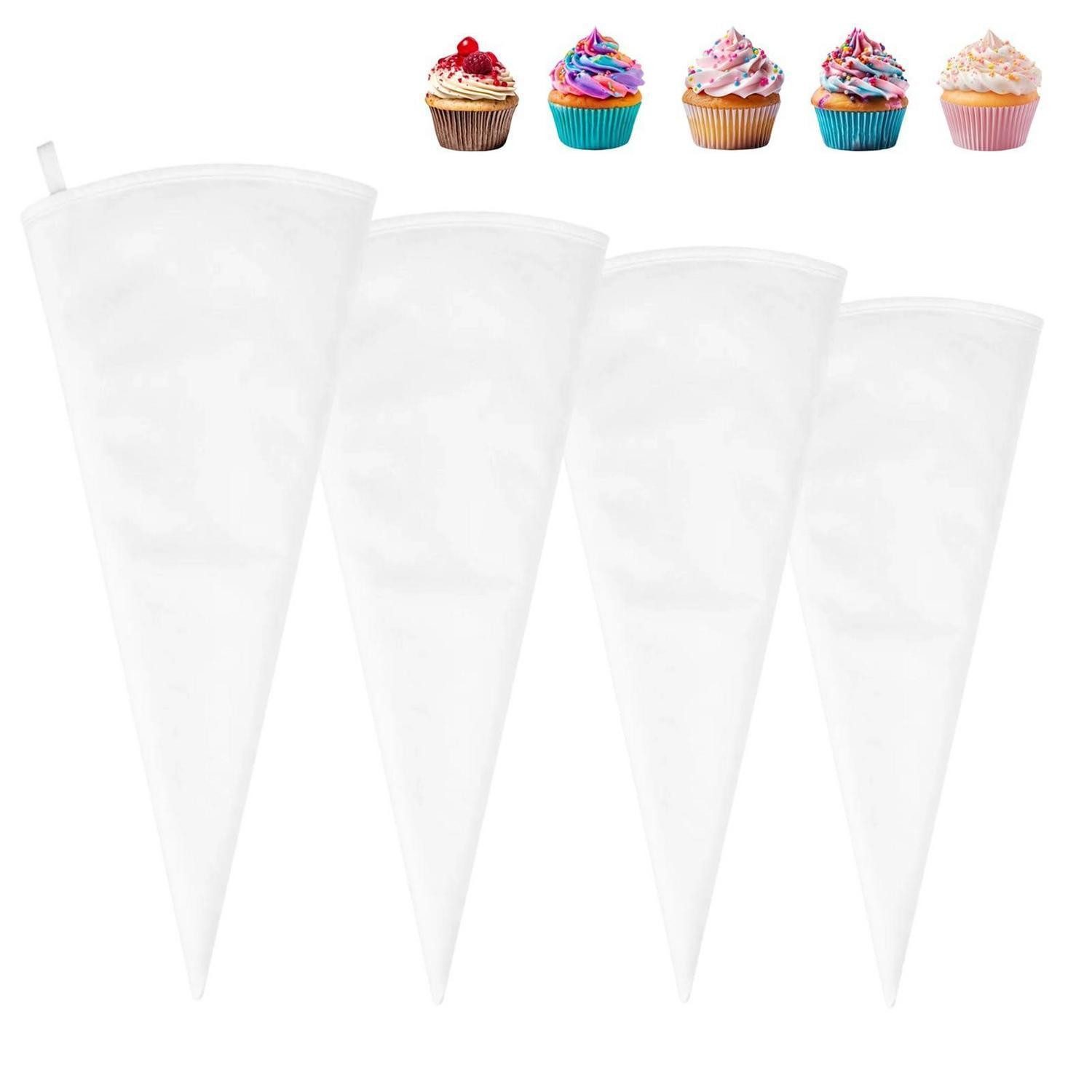 LuxusKollektion Spritzbeutel 4-tlg Spritzbeutel Set Baumwolle wiederverwendbar 30-45cm