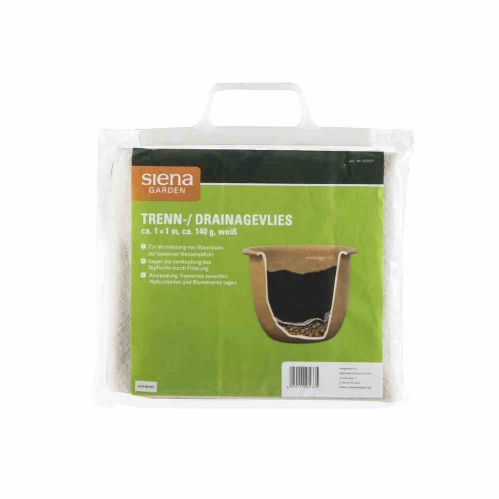 Siena Garden Gartenvlies Trennvlies 140 g, 1 x 1 m Farbe: weiß
