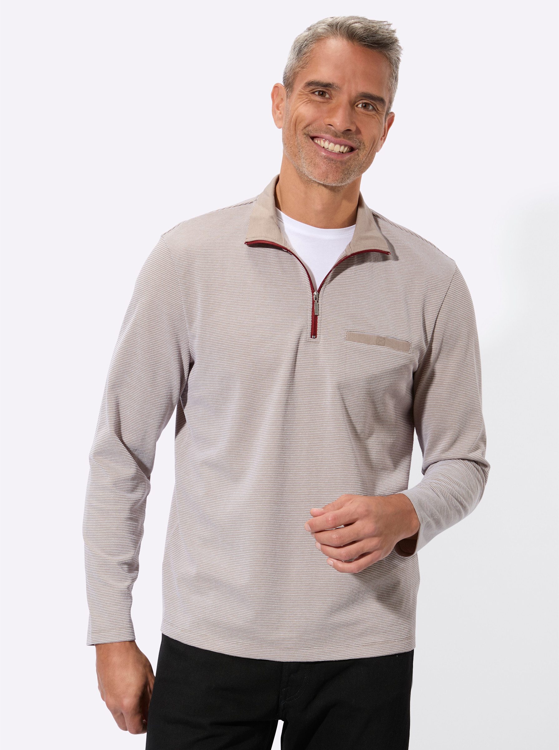 Sieh an! T-Shirt Sweatshirt Langarm günstig online kaufen