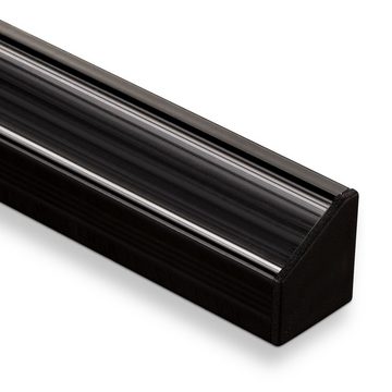 SO-TECH® LED-Stripe-Profil Endkappenset für Led Eck - Profil-66 schwarz (1 x links / 1 x rechts)