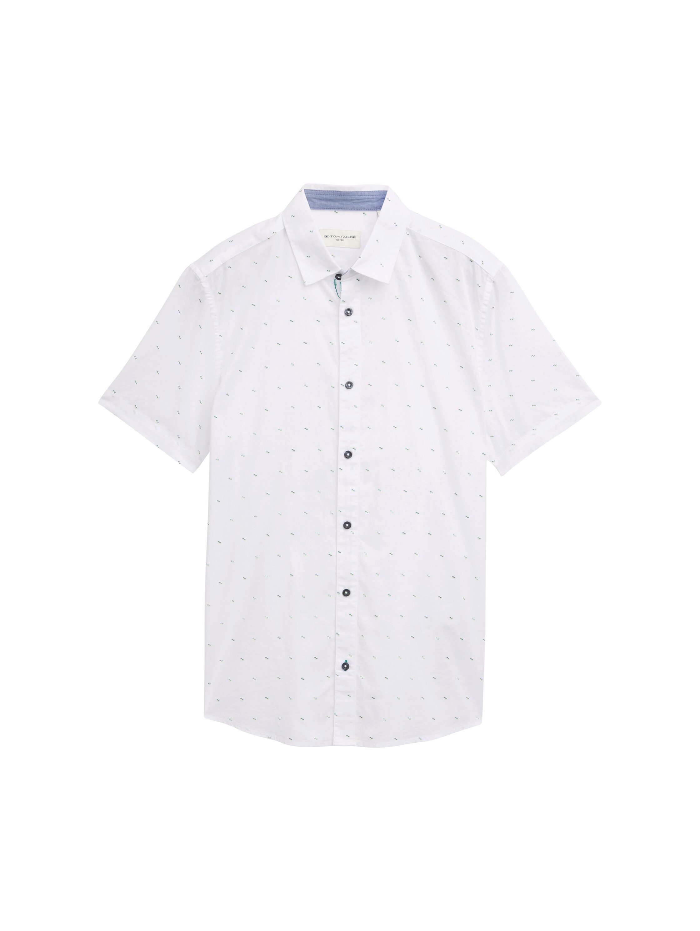 TOM TAILOR Kurzarmhemd Fitted Kurzarmhemd mit Muster günstig online kaufen