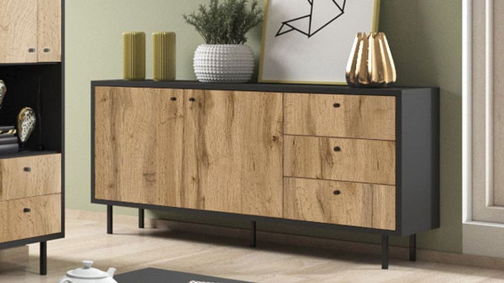 Feldmann-Wohnen B/T/H Bospe, cm cm Sideboard / 42 120 cm / 135