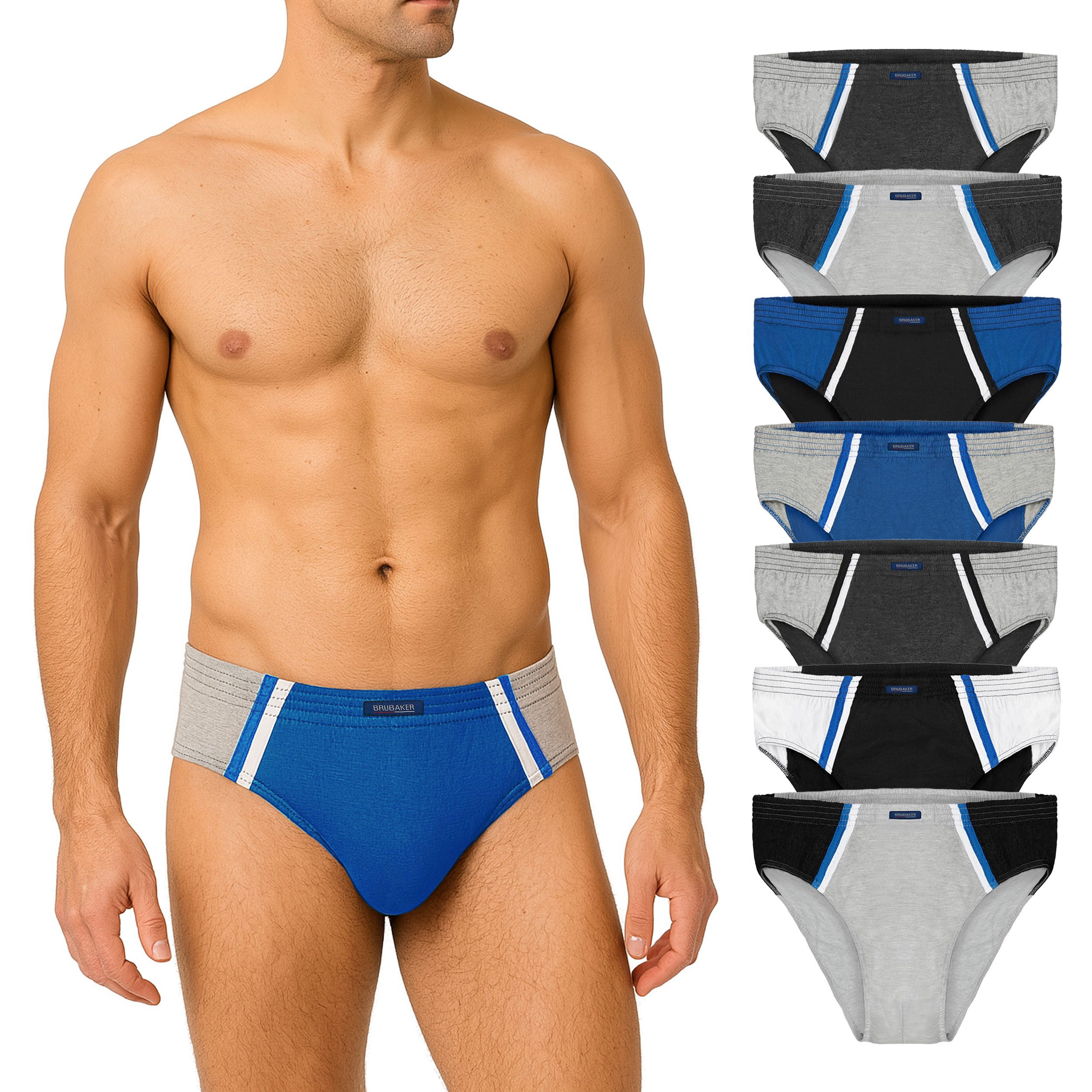 BRUBAKER Slip 7er Pack Herren Sportslips günstig online kaufen