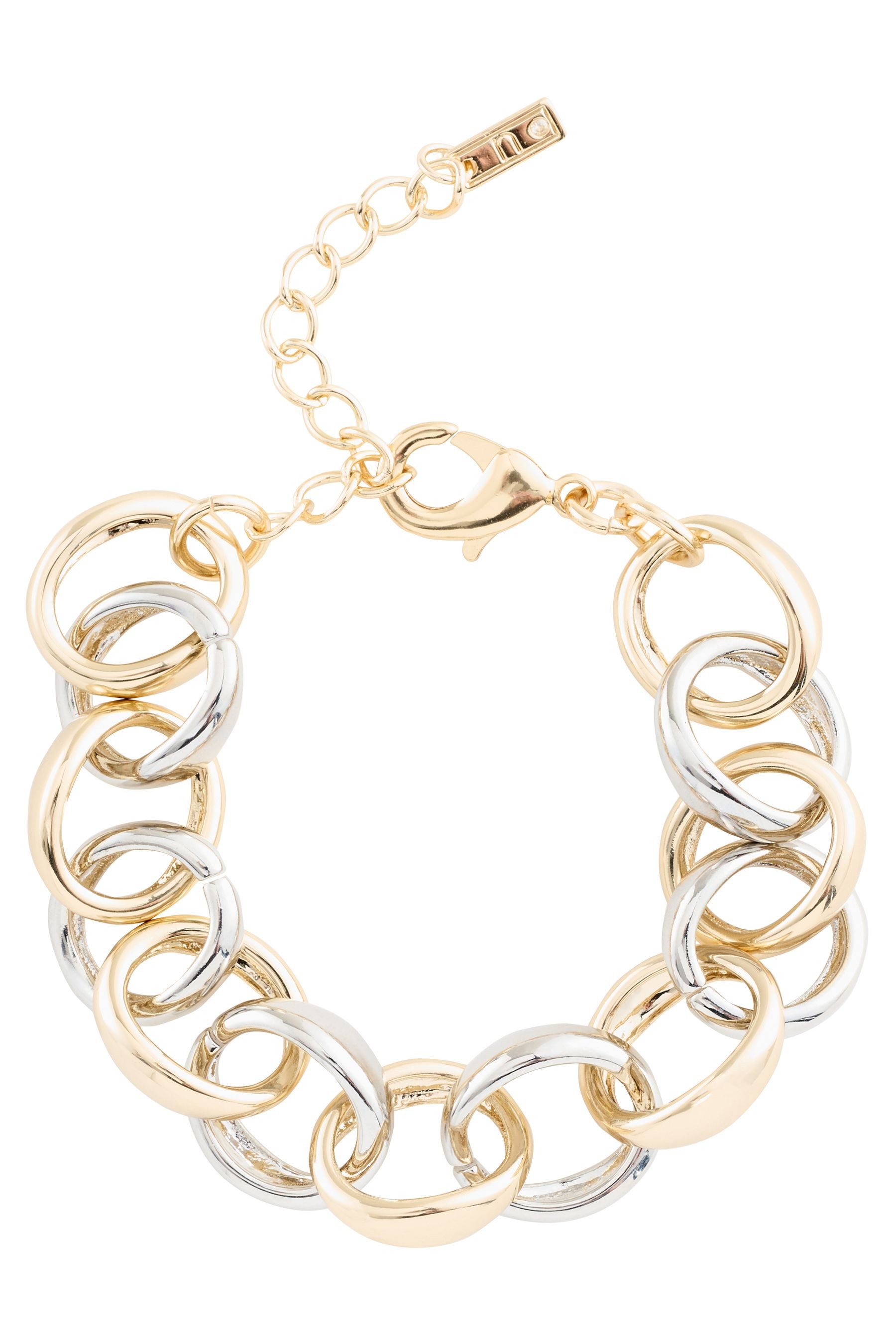 Armband Massives Gliederarmband aus Mischmetall
