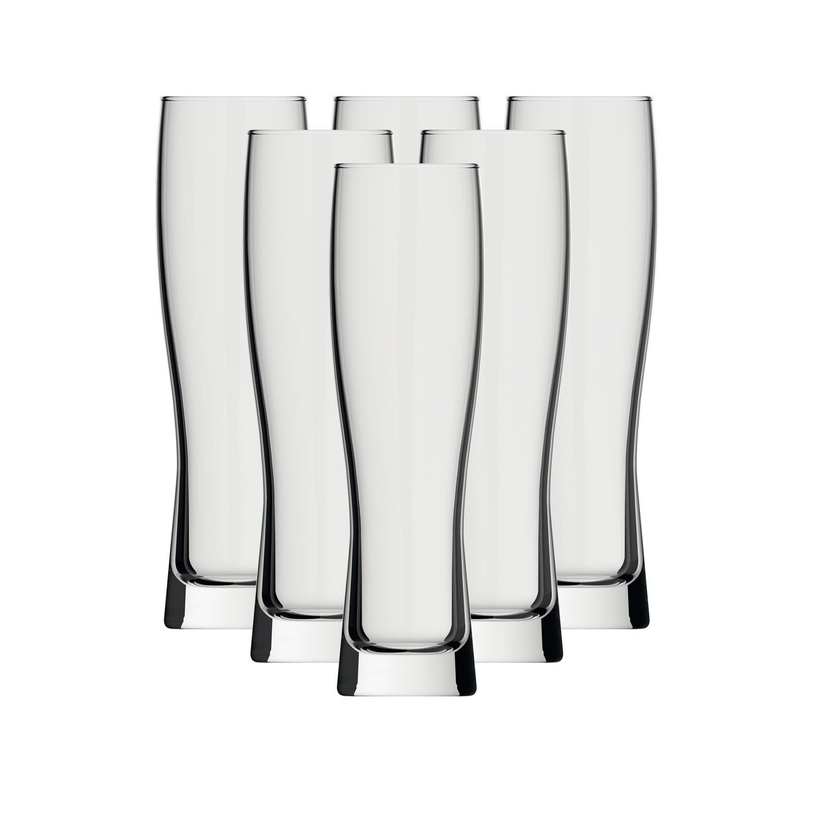 rastal Bierglas Monaco Slim Weizenbiergläser 0,3 l 6er Set, Glas