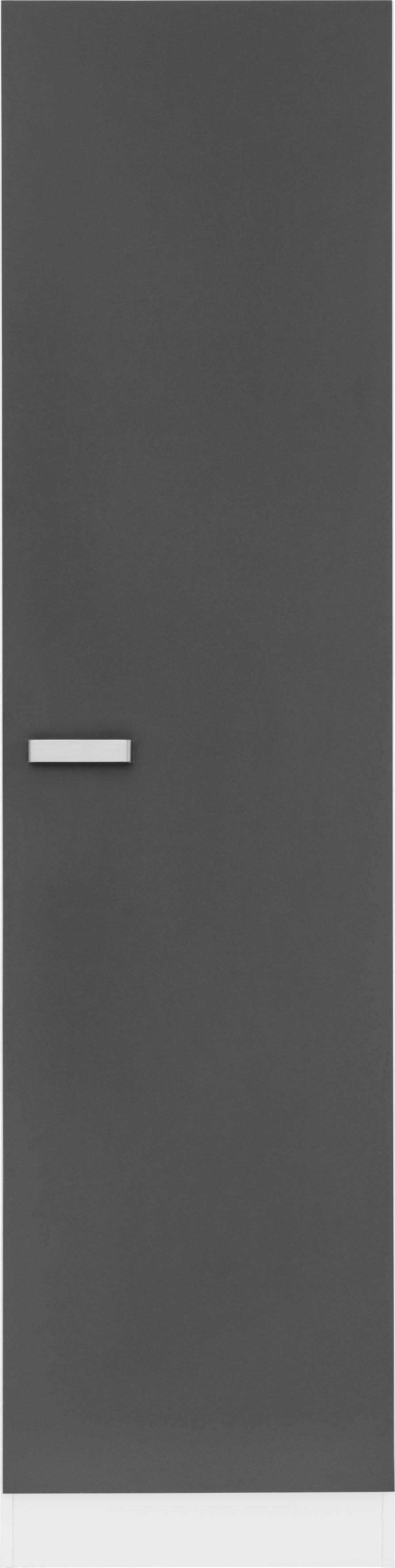 wiho Küchen Seitenschrank Husum 50 cm breit anthrazit/weiß | Vorratsschränke