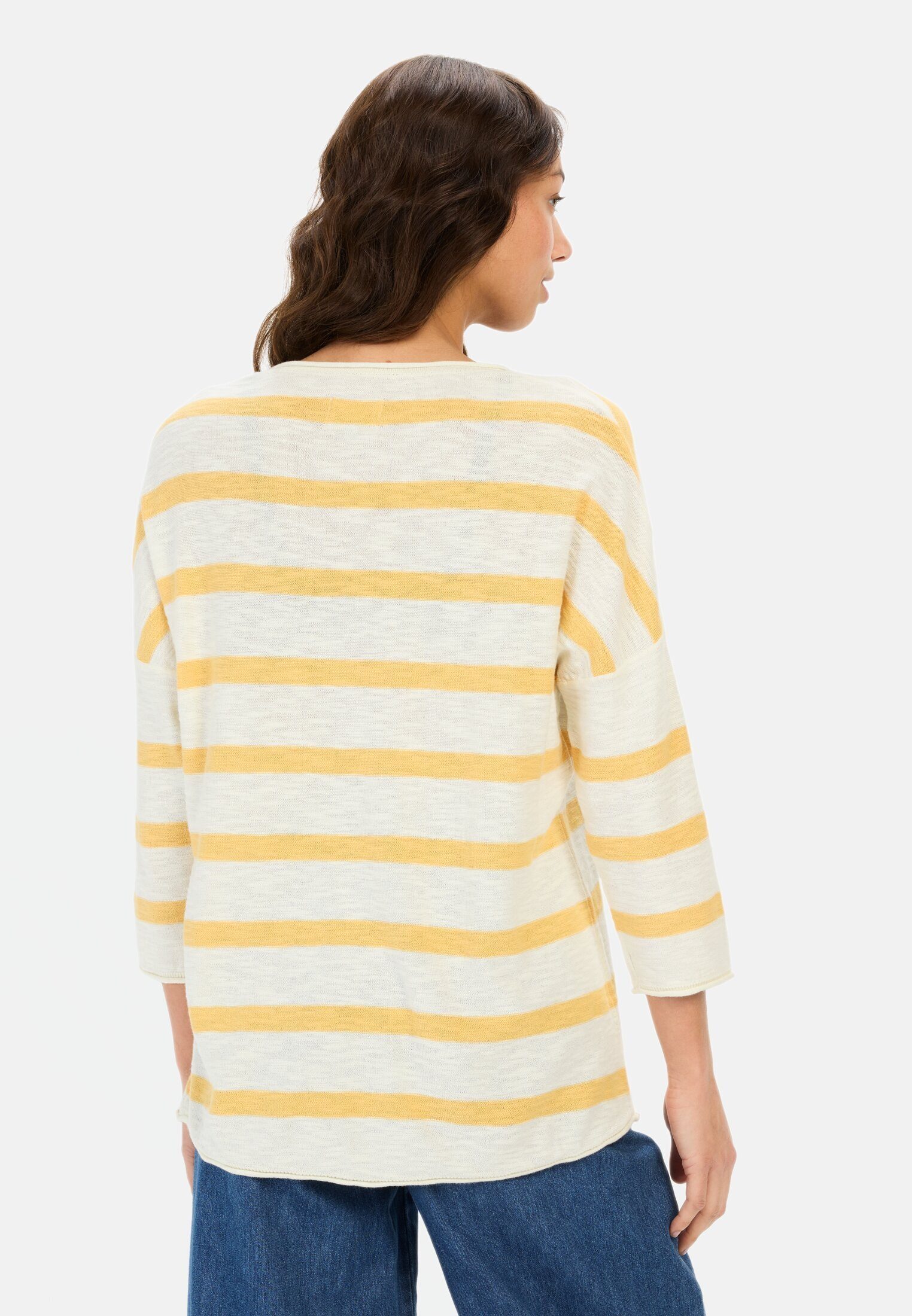 camel active 3/4 Arm-Pullover aus Baumwolle günstig online kaufen