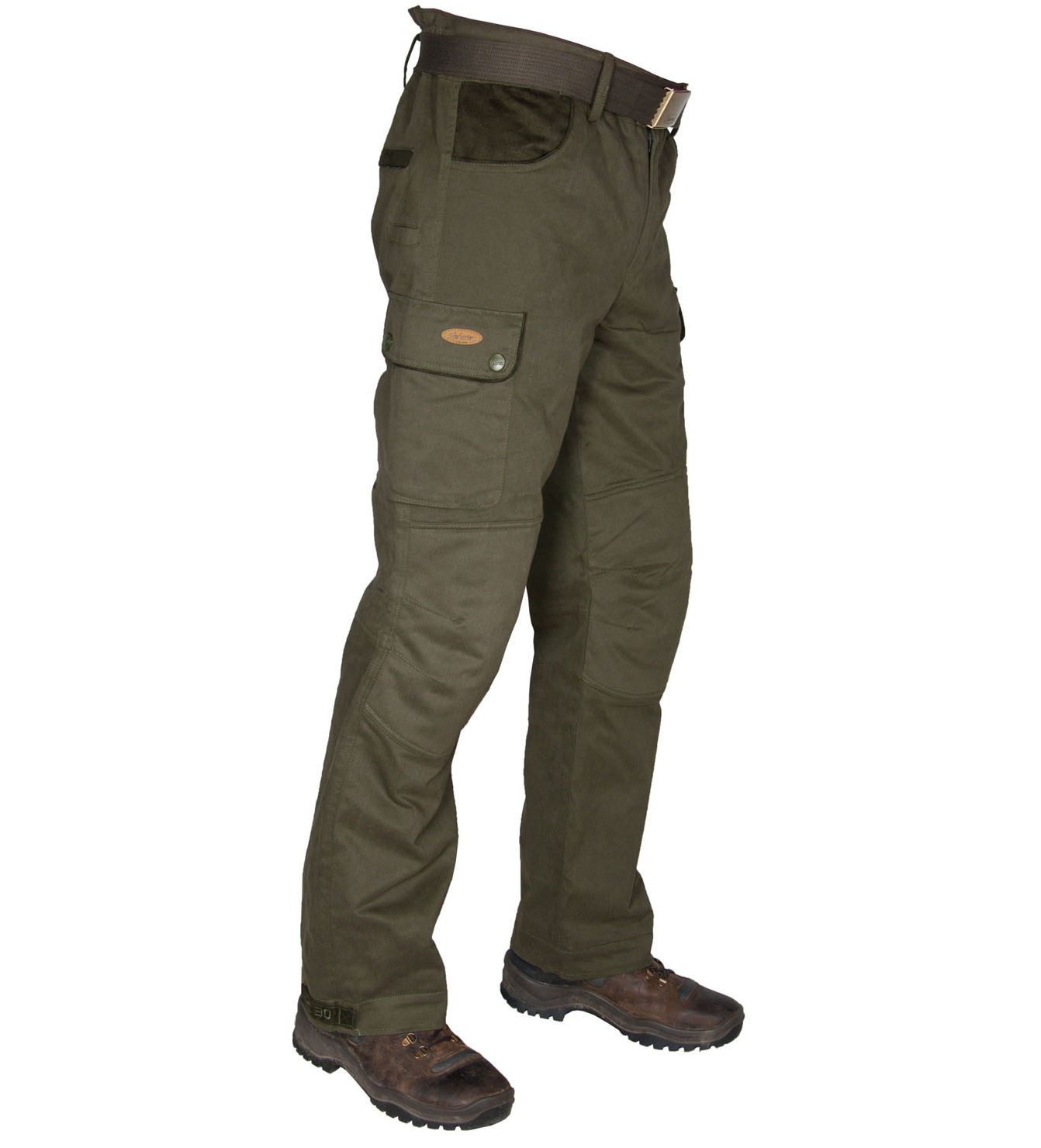 RennerXXL Outdoorhose Hubertus Jagdhose Herren Übergrößen Kurzgrößen Langgrößen vorgeformte Knie, robuster Stoff, geräuscharm und abriebfest