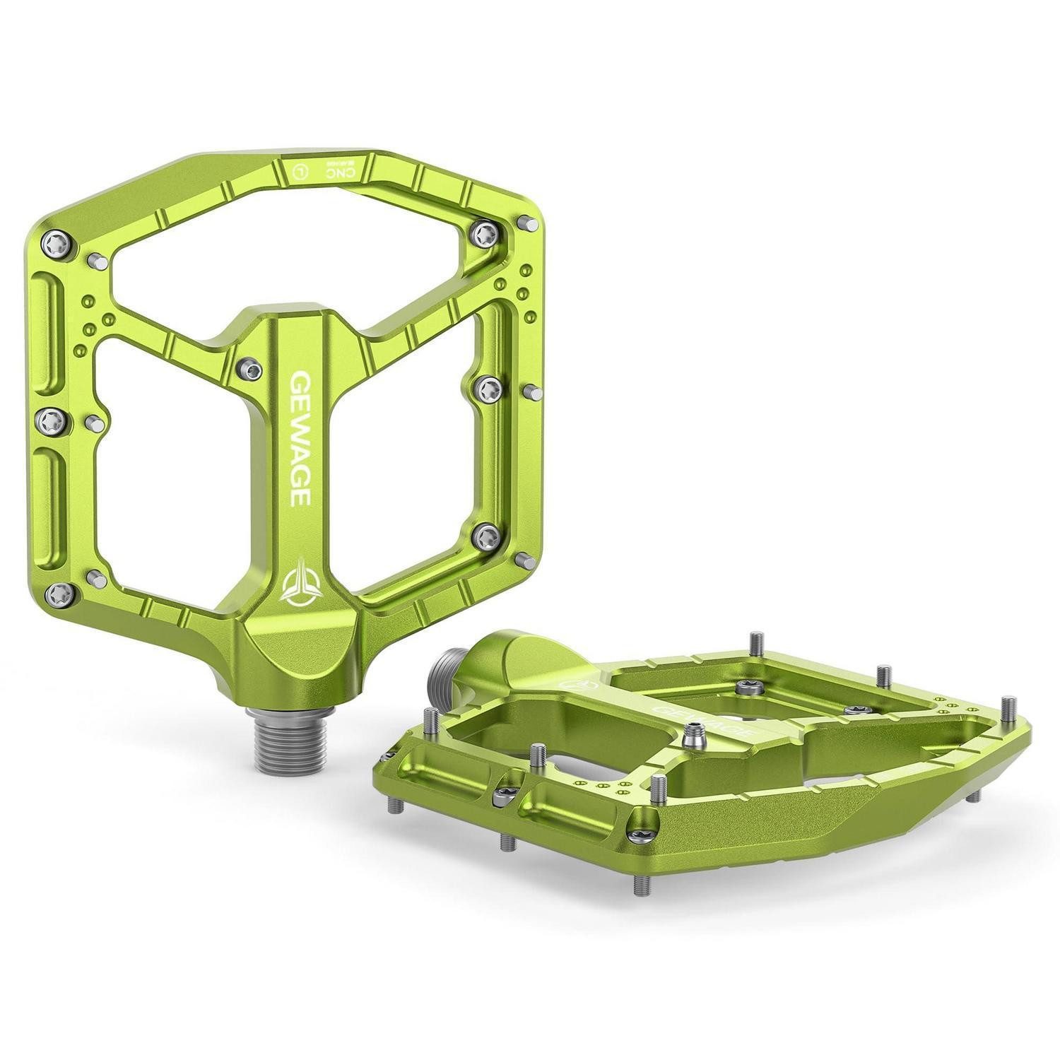 LuxusKollektion Plattformpedale MTB Pedale Profi Lime Green