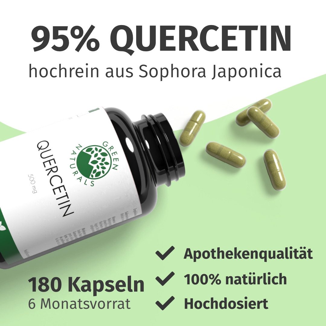 Green Naturals Quercetin 500 mg hochdosiert KAP, 116.0 g
