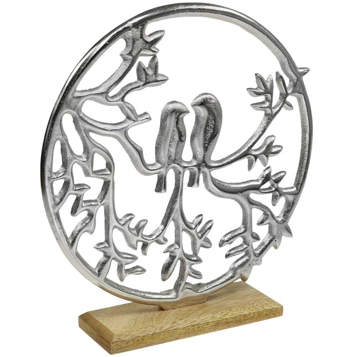 Florists Products Osterfigur Vogel Dekoring Silbern - Tischdeko Frühling Asiatisches Flair