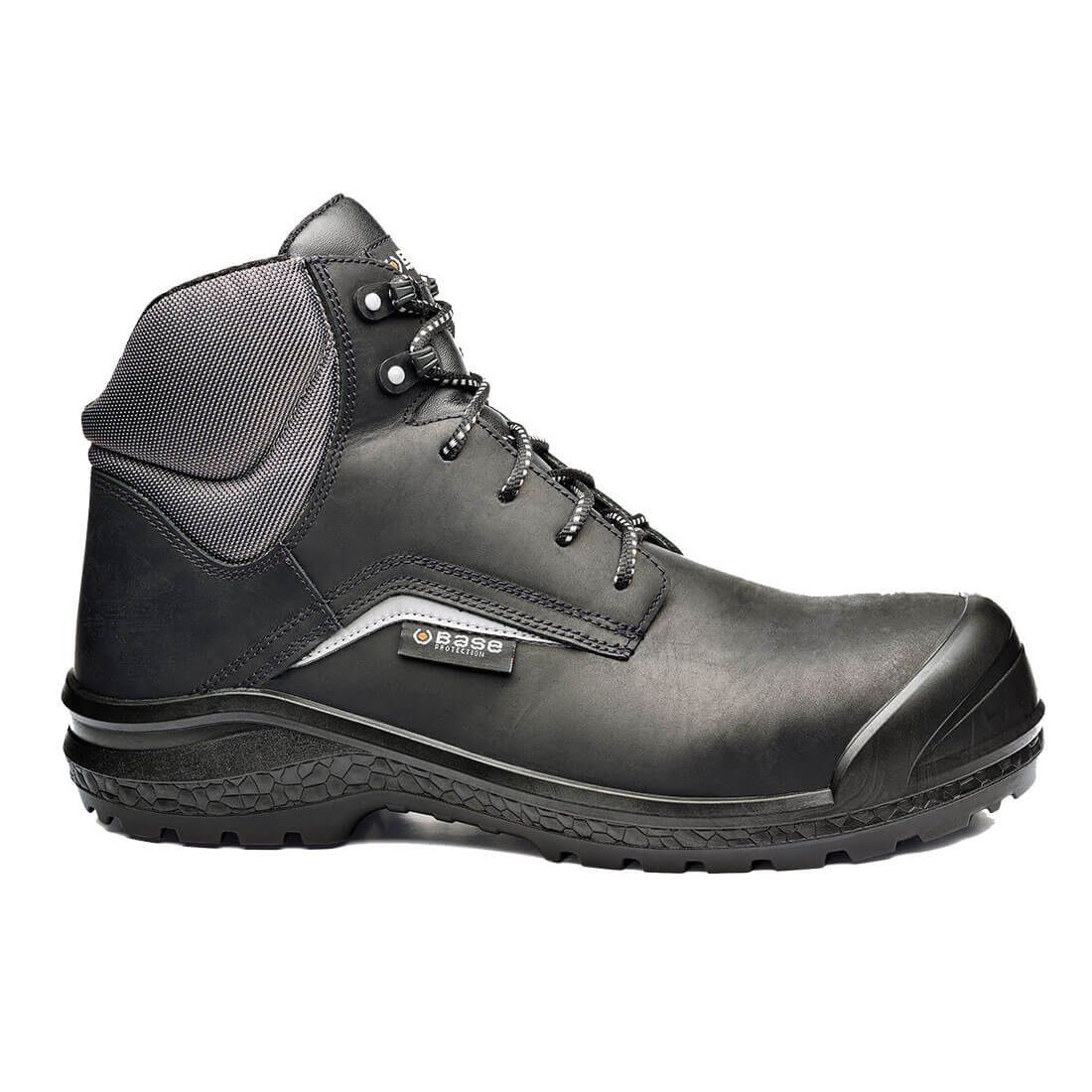 Base Footwear »Sicherheitsschuhe B0883C - Be Grey Mid S3 CI SRC  Schutzkappe« Sicherheitsschuh wasserabweisend, rutschhemmend, antistatisch,  Schutzkappe, metallfrei