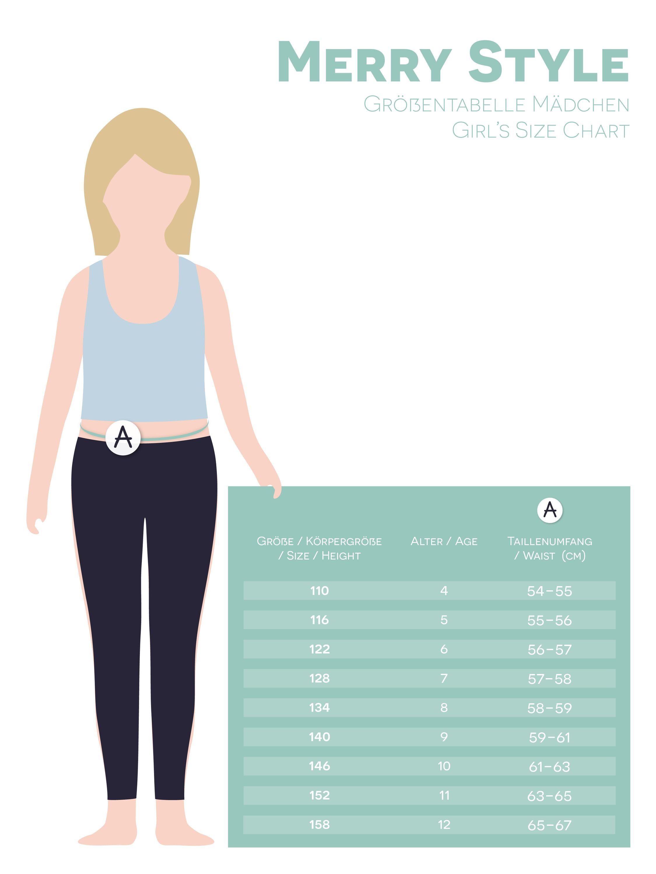 Merry Style Leggings Mädchen Kurze Leggings MS10-406 (1-tlg) elastischer Bund