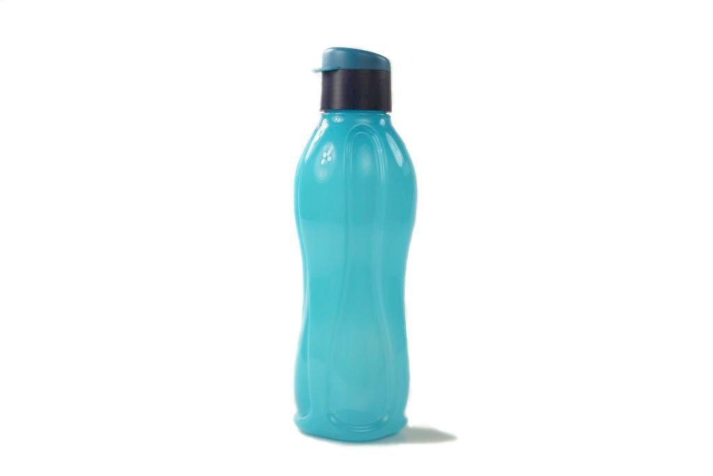TUPPERWARE Trinkflasche Eco 750 ml dunkeltürkis/dunkelblau + SPÜLTUCH