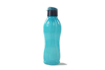 Tupperware Trinkflasche Eco 750 ml dunkeltürkis/dunkelblau + SPÜLTUCH