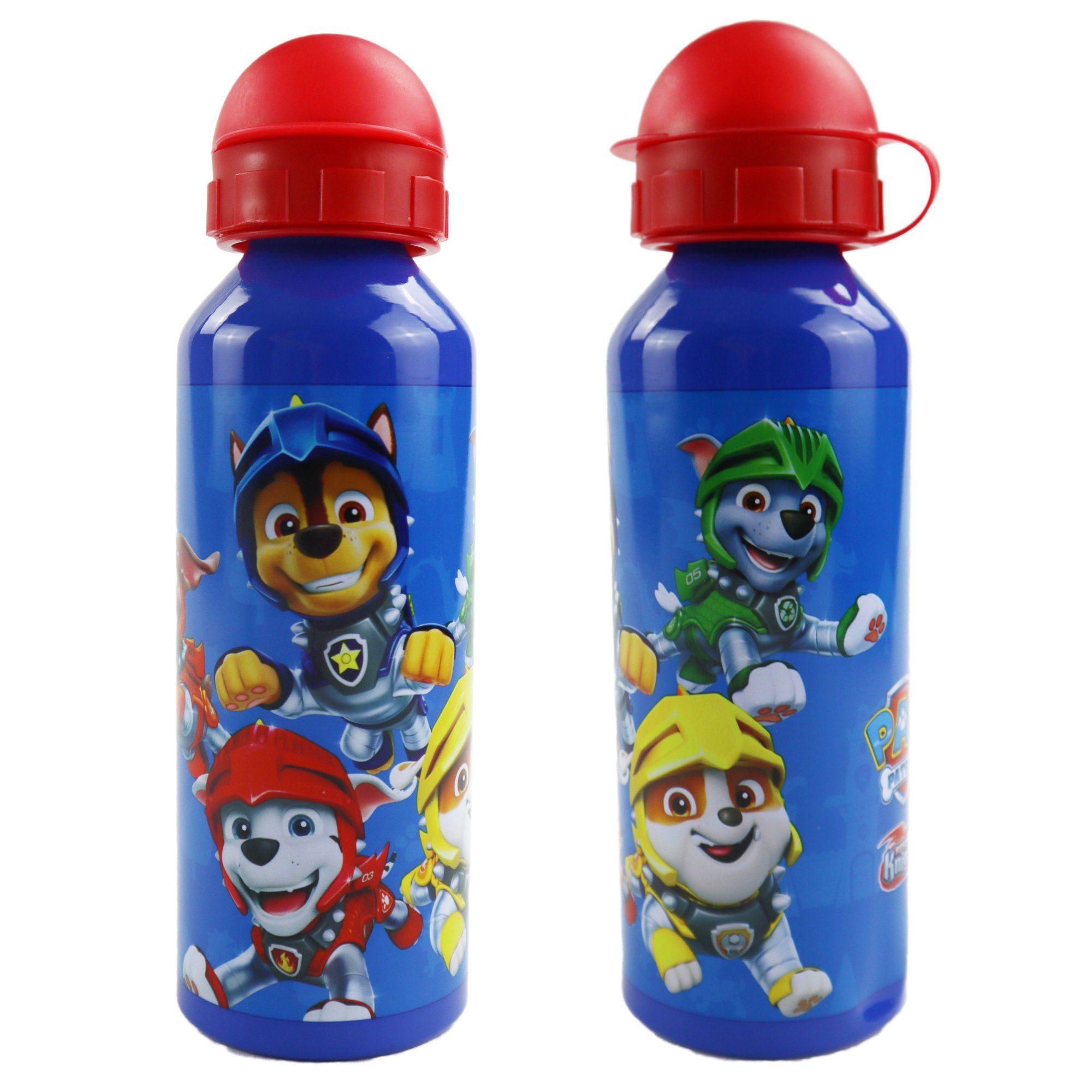 PAW PATROL Trinkflasche Paw Patrol Alu Wasserflasche Flasche 520 ml, Chase Rubble Marshall Rocky