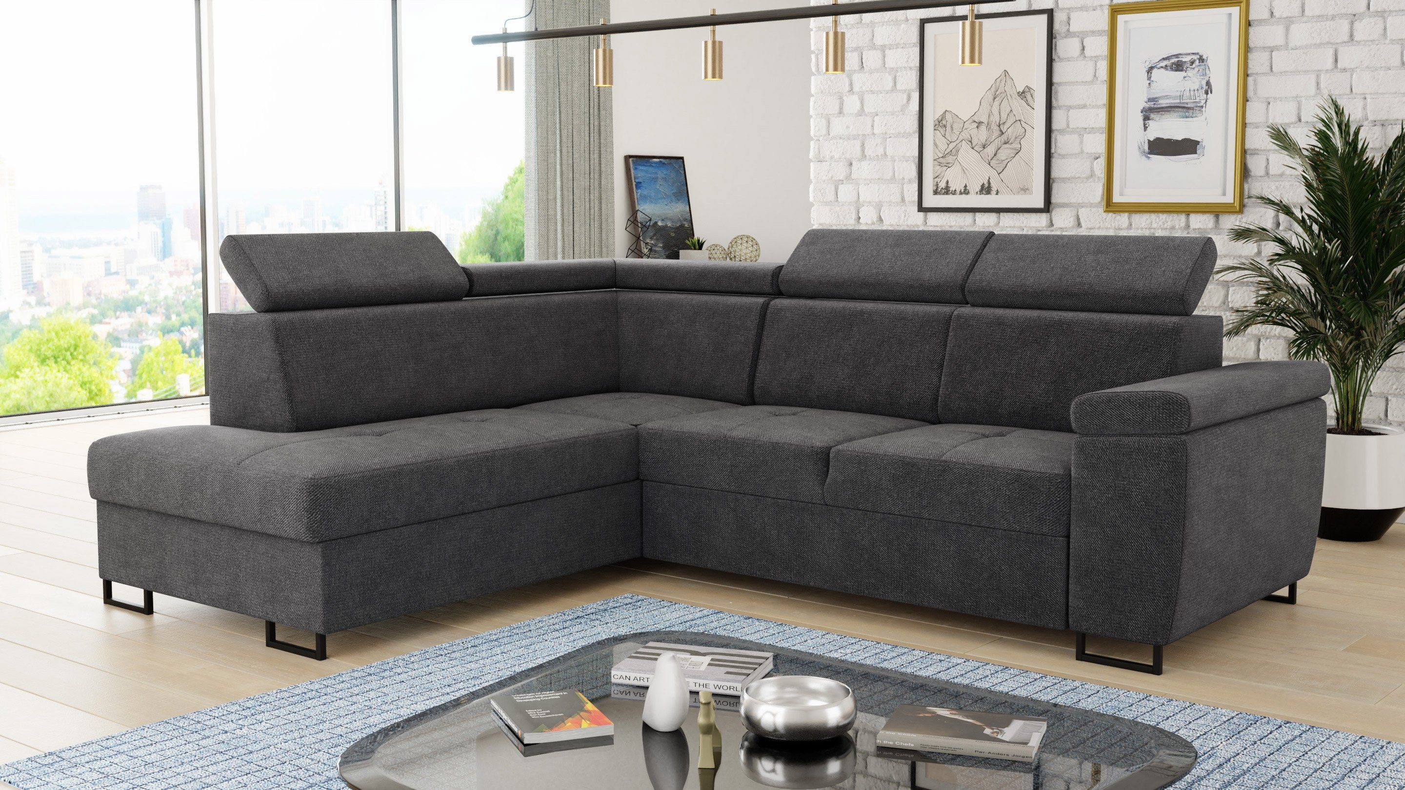 Sofnet Ecksofa Natan, mit Schlaffunktion und günstig online kaufen