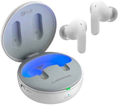 LG »TONE Free DT90Q« wireless In-Ear-Kopfhörer (Dolby Atmos mit Headtracking, Active Noice Cancellation (ANC), MERIDIAN, UVnano+, Flugzeugmodus (Plug&Wireless)