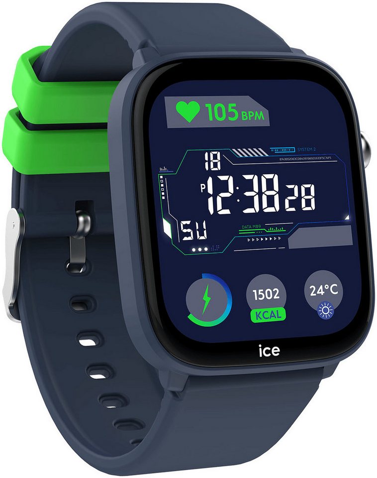 ice-watch ICE smart junior 3.0 - Find My - 1.75 Smartwatch, Armbanduhr, Kinderuhr, Silikonarmband, Bluetooth, Geschenkidee,digital blau