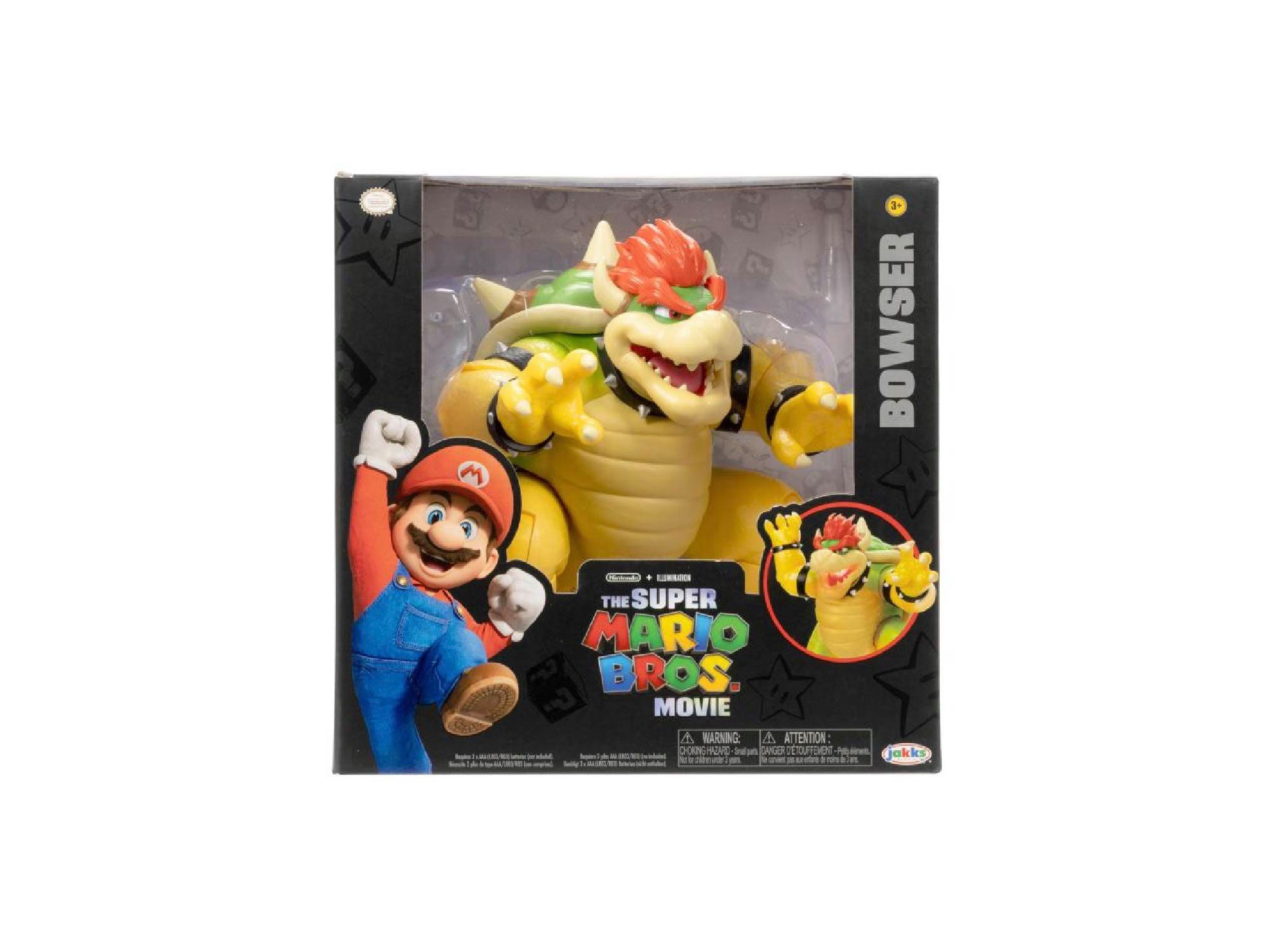 Super Mario Actionfigur Nintendo Super Mario Movie Fire Breathing Bowser, 18 cm