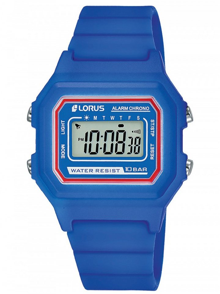 LORUS Chronograph Lorus Sport, R2319NX9, mit digitaler Anzeige, ideal auch  als Geschenk, Chronograph