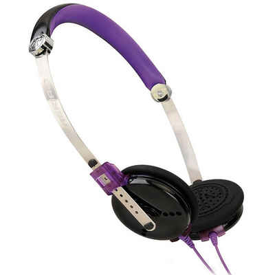 Aerial7 Fuse Sound-Disc On-Ear Headset Mikrofon Lila Headset (Mikrofon, Stereo, Kopfhörer Mikrofon am Kabel Kompakt + Leicht)