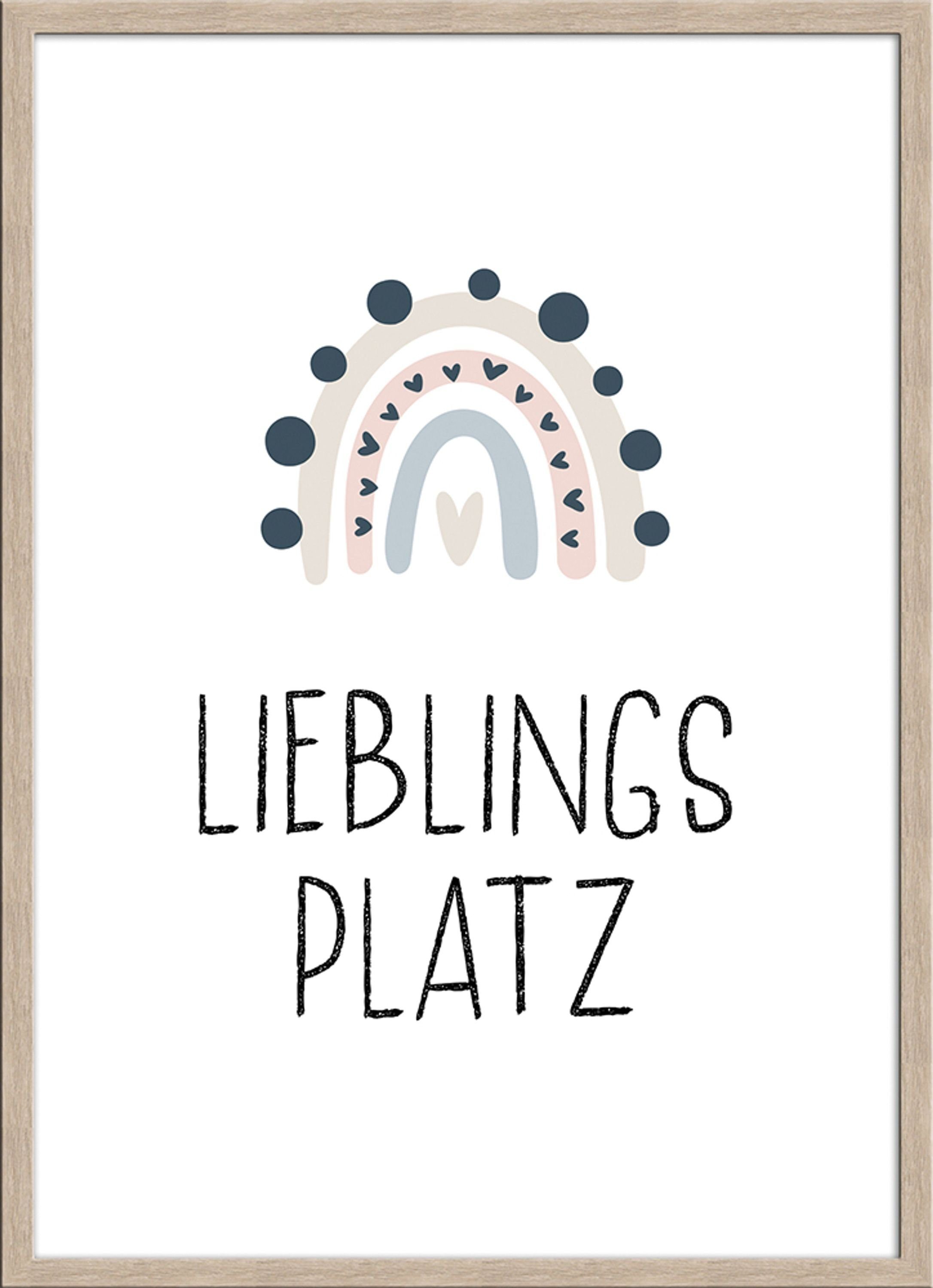 artissimo Bild mit Rahmen SpruchBild gerahmt 51x71cm / Poster inkl