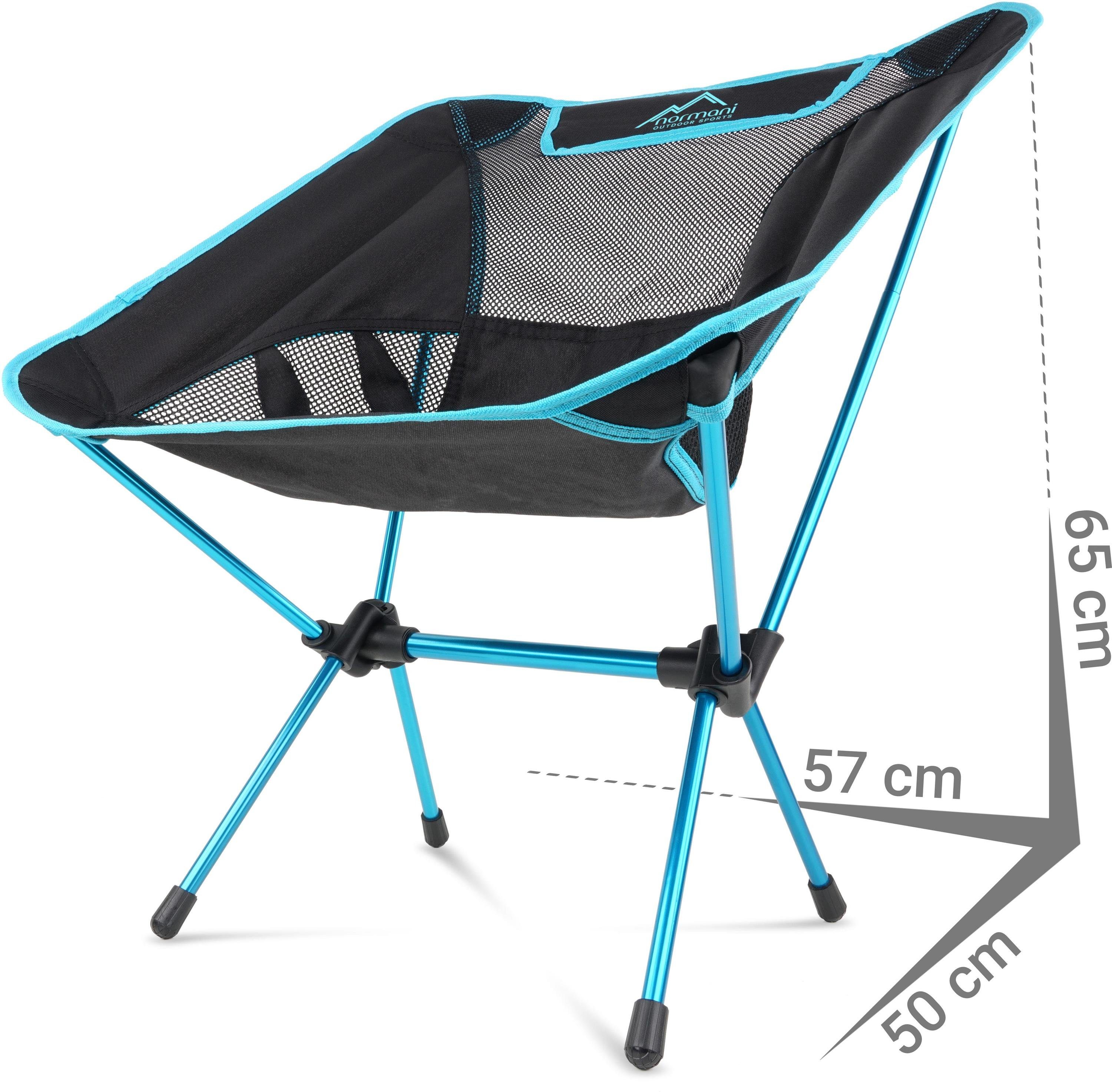 normani Campingstuhl Ultraleichter Campingstuhl Moak, Campingstuhl Angelstuhl - Gartenstuhl bis zu 135 kg – Bild 3 von 5