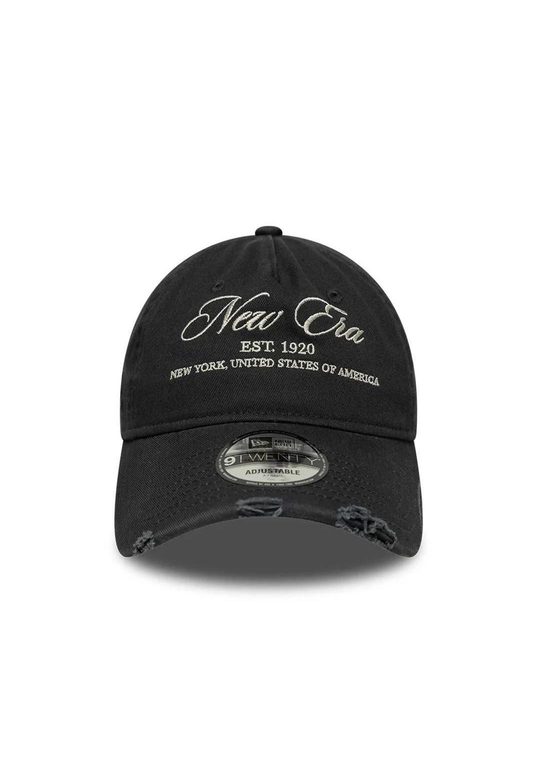 New Era Baseball Cap New Era Washed Distressed 9Twenty A-Frame Cap Dunkelgrau (1-St)