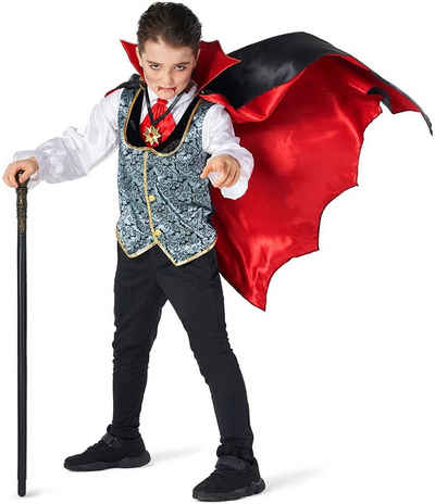 thetru Vampir-Kostüm Vampir 'Dracula' Kostüm für Kinder, Halloween Kos