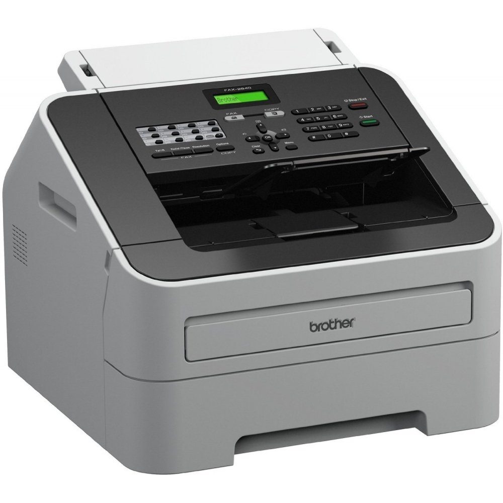 Brother FAX 2840 - Laser-Faxgerät - schwarz/grau Faxgerät
