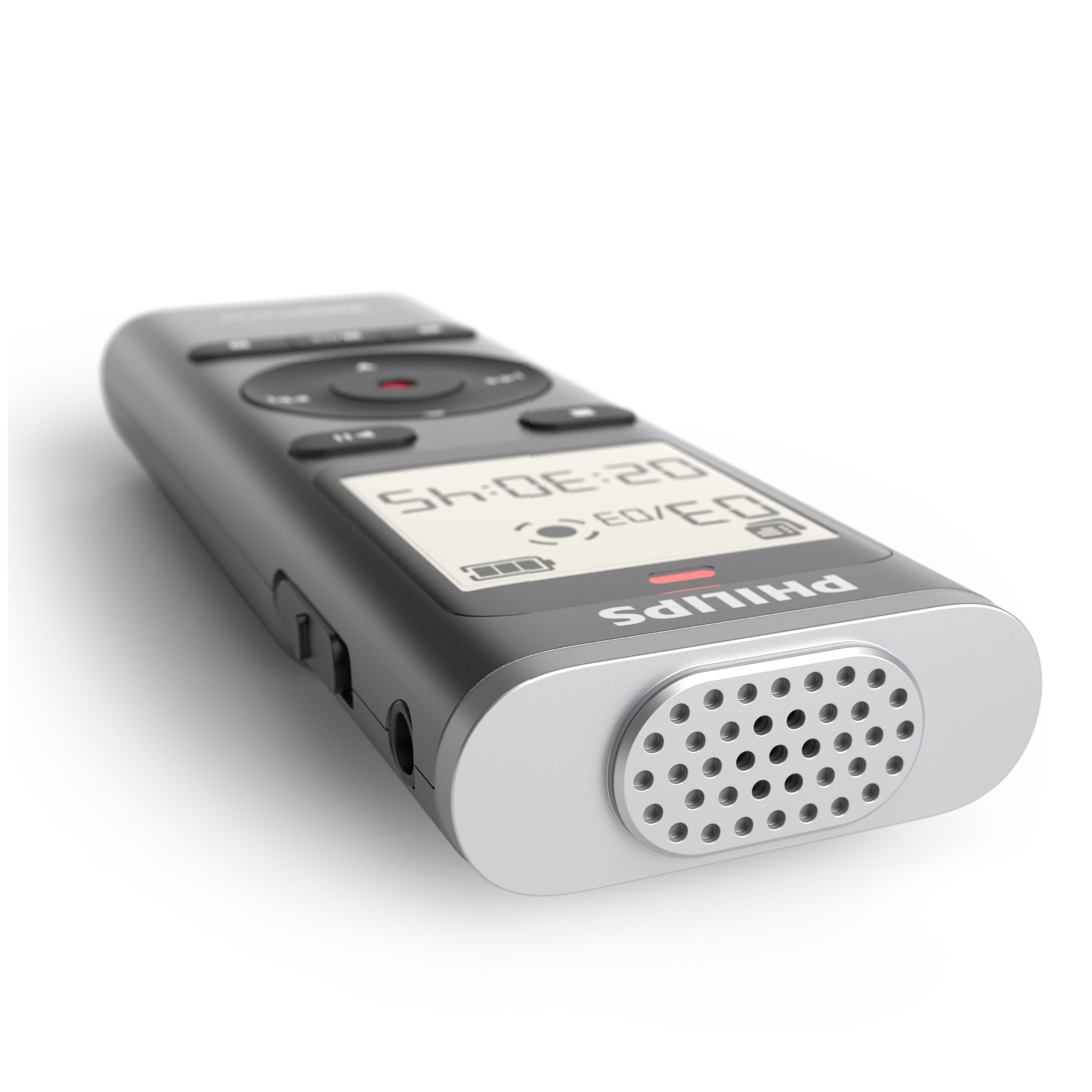 Philips DVT1170 VoiceTracer Audio-Recorder Digitales Diktiergerät (360°-Mikrofon, PCM-Format (WAV), One-Touch-Aufnahme, 8 GB) – Bild 4 von 5