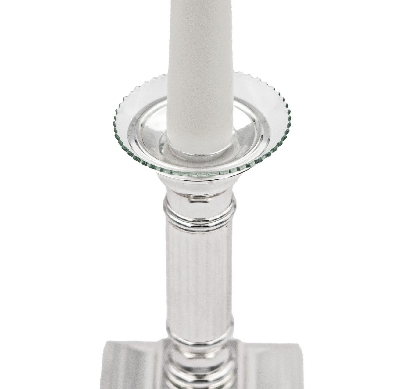 Holfeuer Crystal Design Spitzkerze Glas-Kerzenmanschette "Gezackt" für Kerz günstig online kaufen