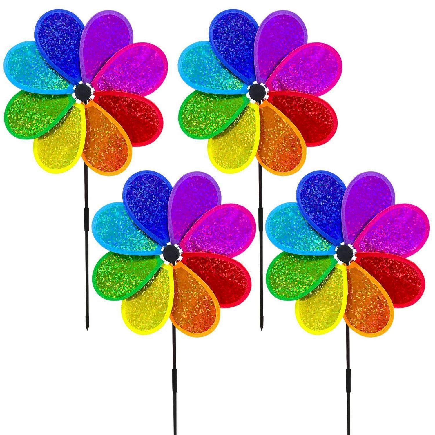 LuxusKollektion Windspiel Windspiel Blume Regenbogen 30cm 4er Set (4 St)