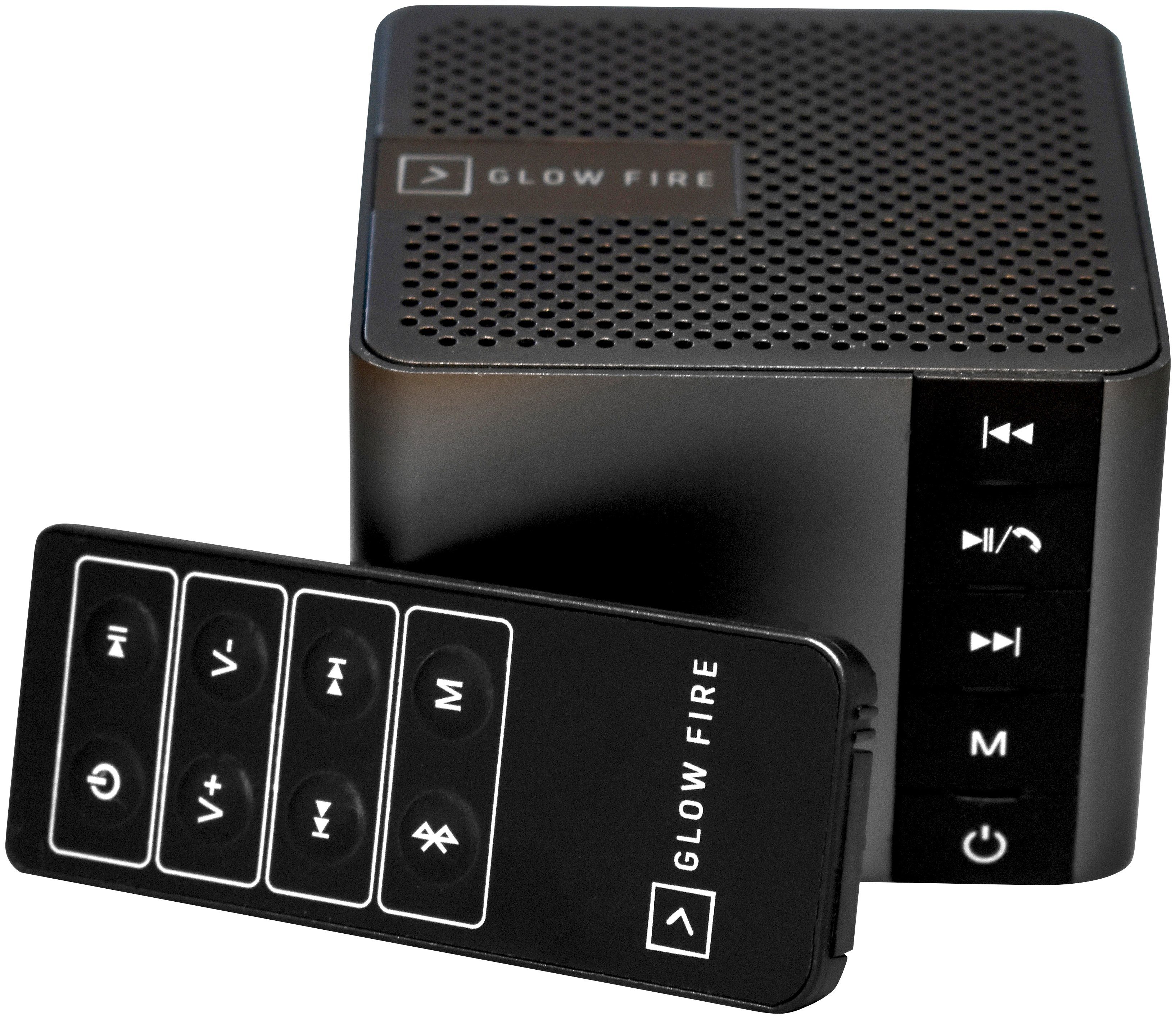 GLOW FIRE Soundbox für Karte GB) usw. Bluetooth-Lautsprecher 4 SD (Bluetooth, Knistereffekt mit Ethanolkamin, E-Kamin