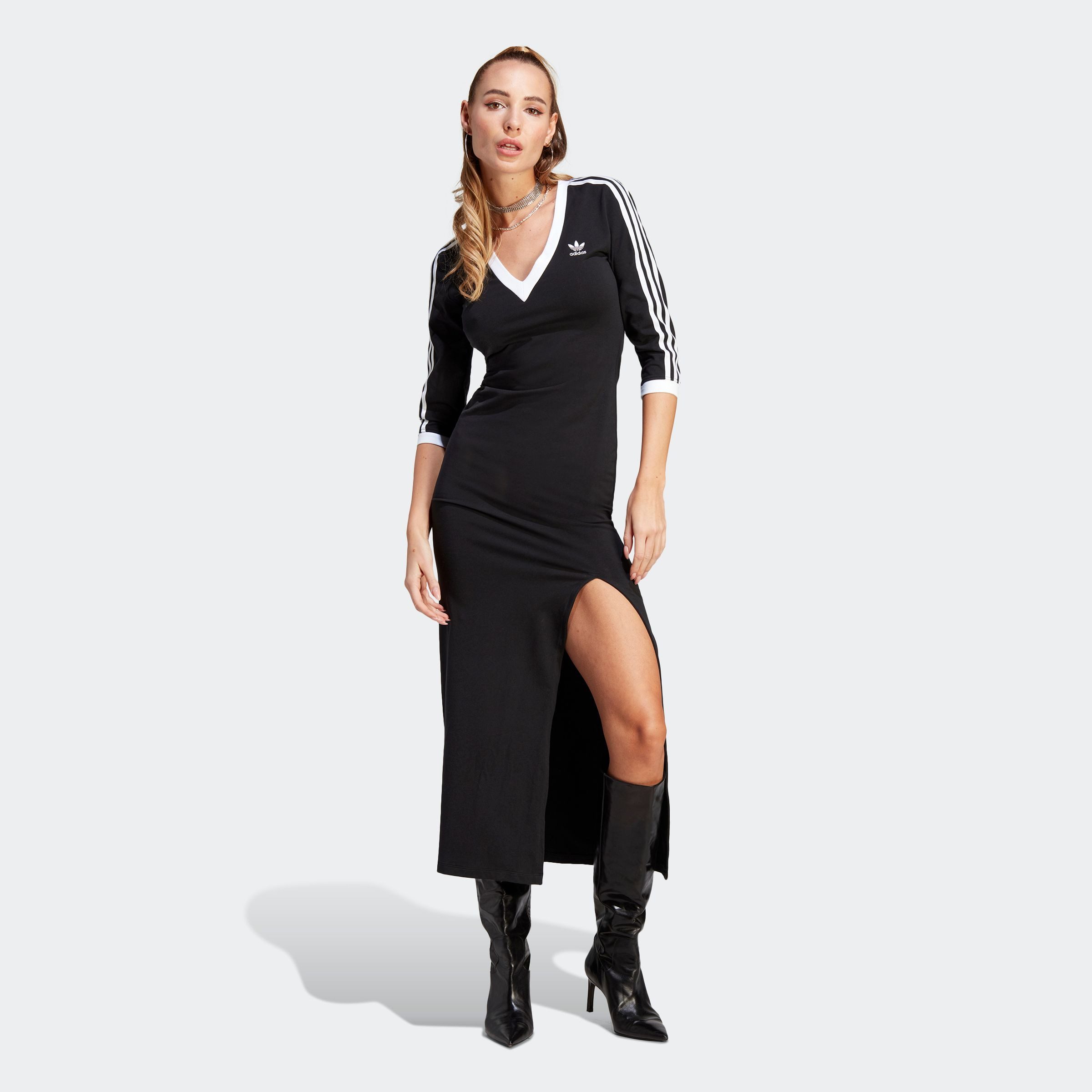 adidas Originals Maxikleid MAXI DRESS V (1-tlg) günstig online kaufen