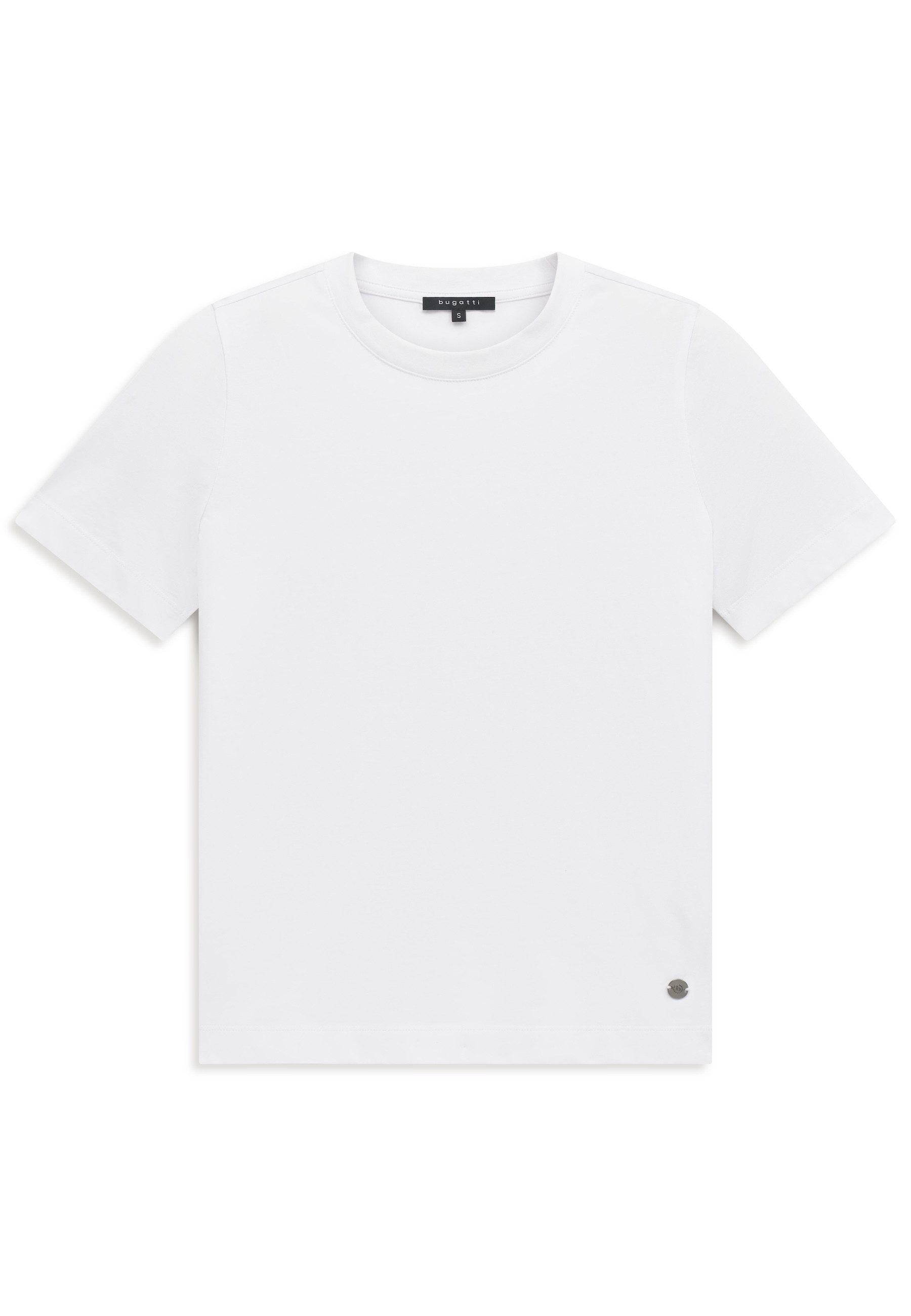 bugatti T-Shirt Modern Fit Modern Fit Baumwoll-Stretch Rundhals