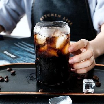 Zoha Glas Cola Dose 405 ml Premium Trinkgläser Hitzebeständig, Spülmaschinenfest