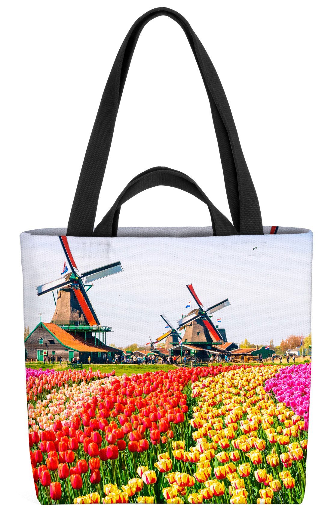 Tulpen holland niederlande (1-tlg), Holland mühle windmühle VOID Henkeltasche Windmühlen windrad