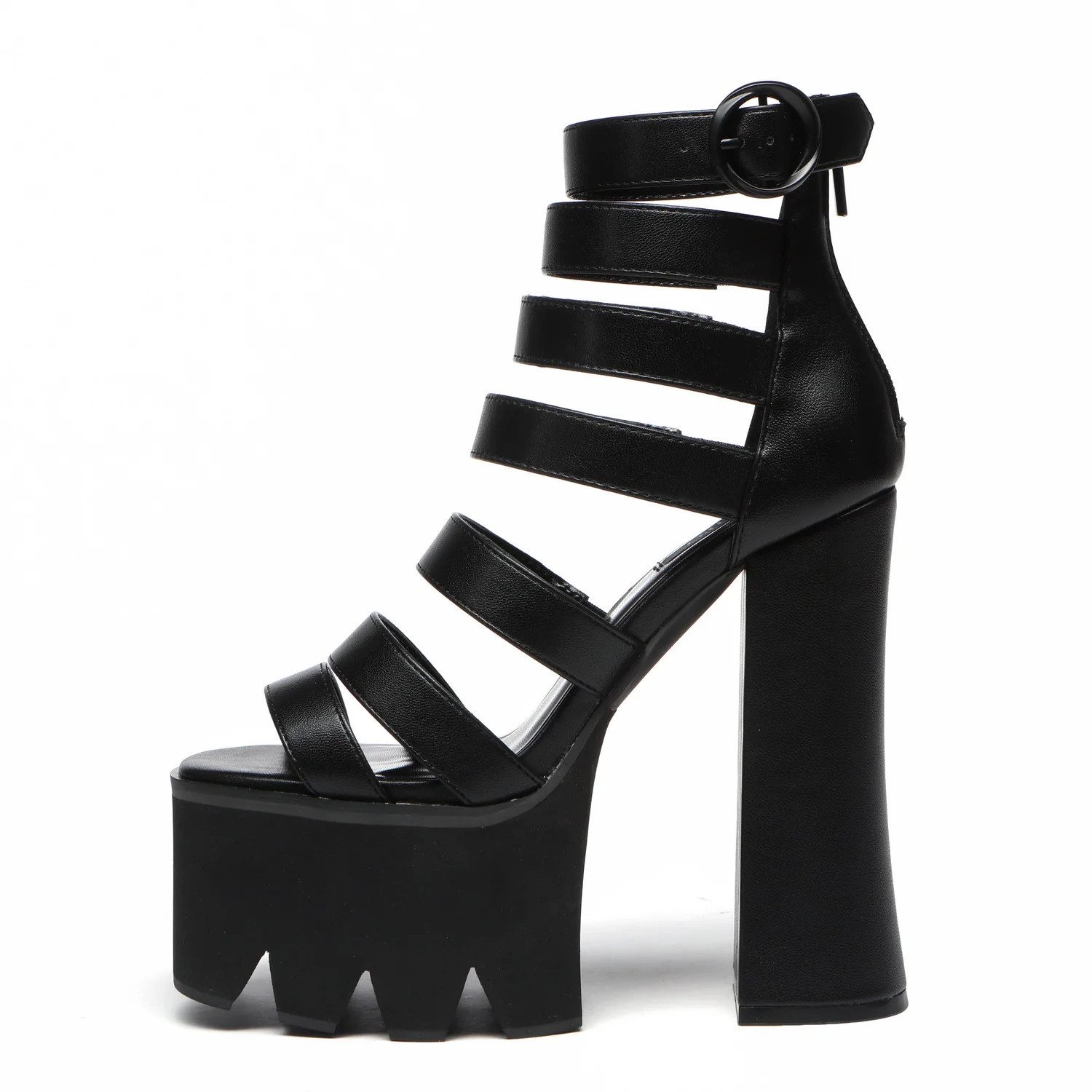 Giaro CORE Plateausandaletten 18 cm Absatzhöhe, 8 cm Plateau, veganes Leder, edgy