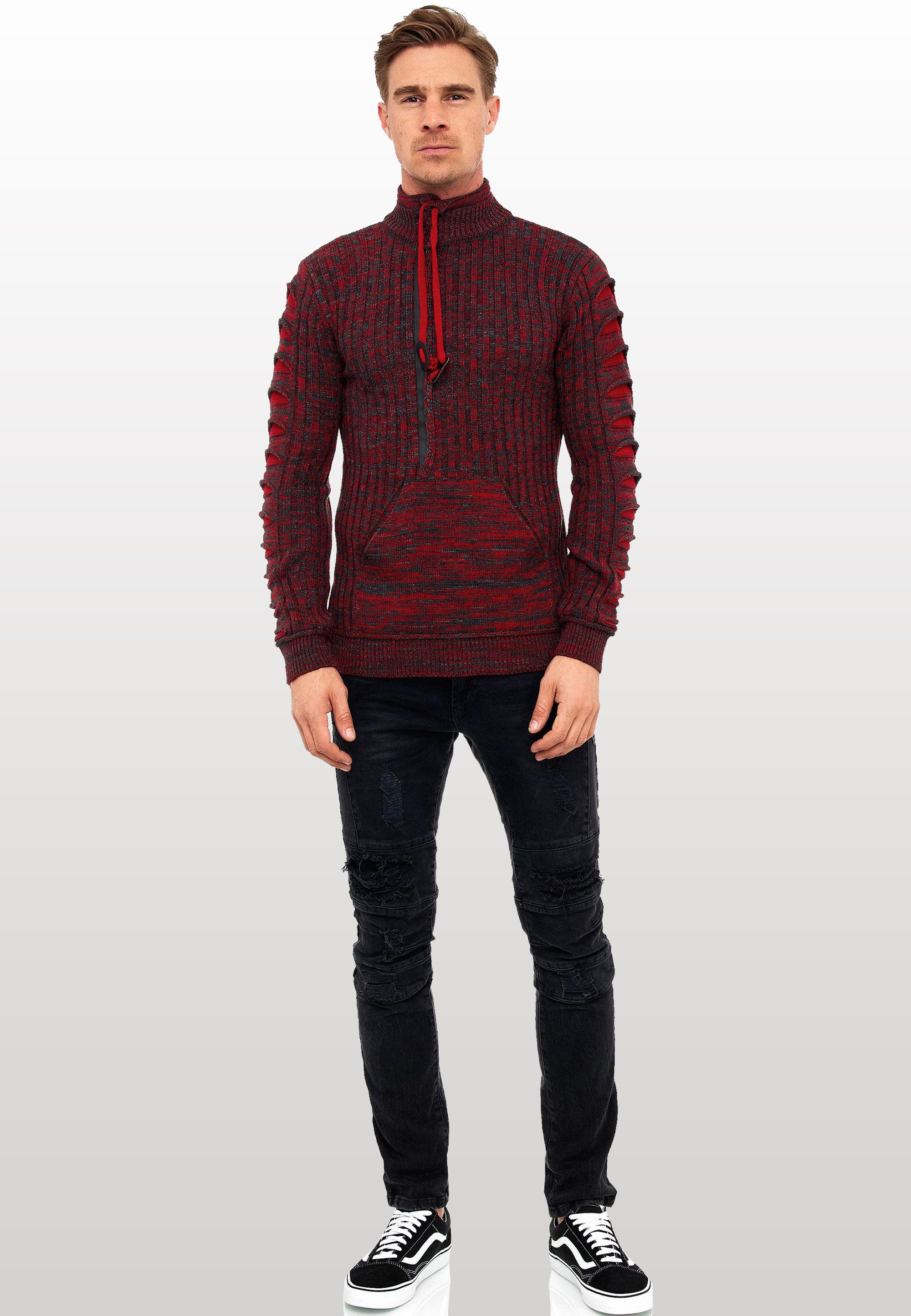 Rusty Neal Strickpullover mit stylischem Ausschnitt