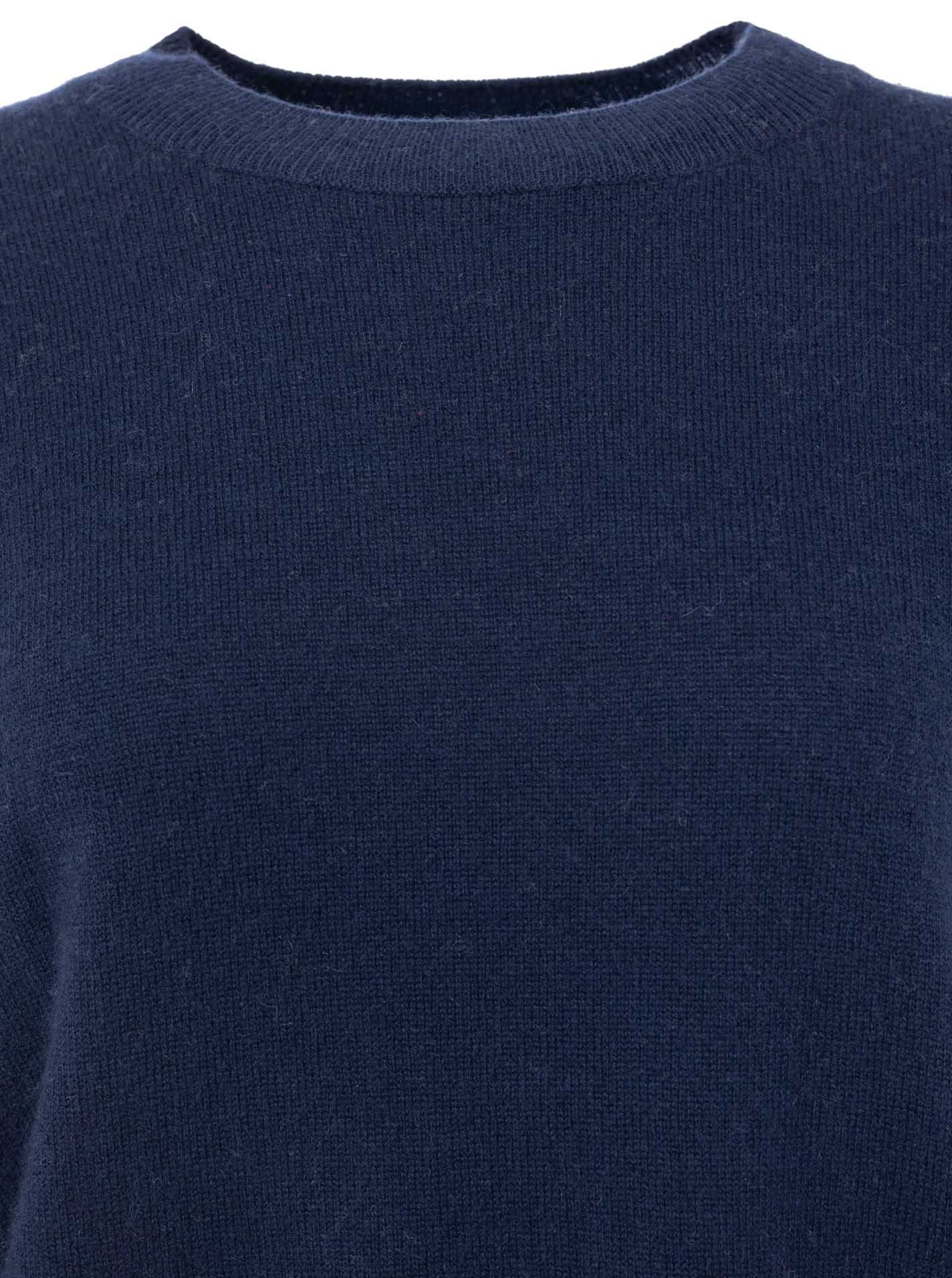Zwillingsherz Kaschmirpullover Kastiger Rundhalspullover