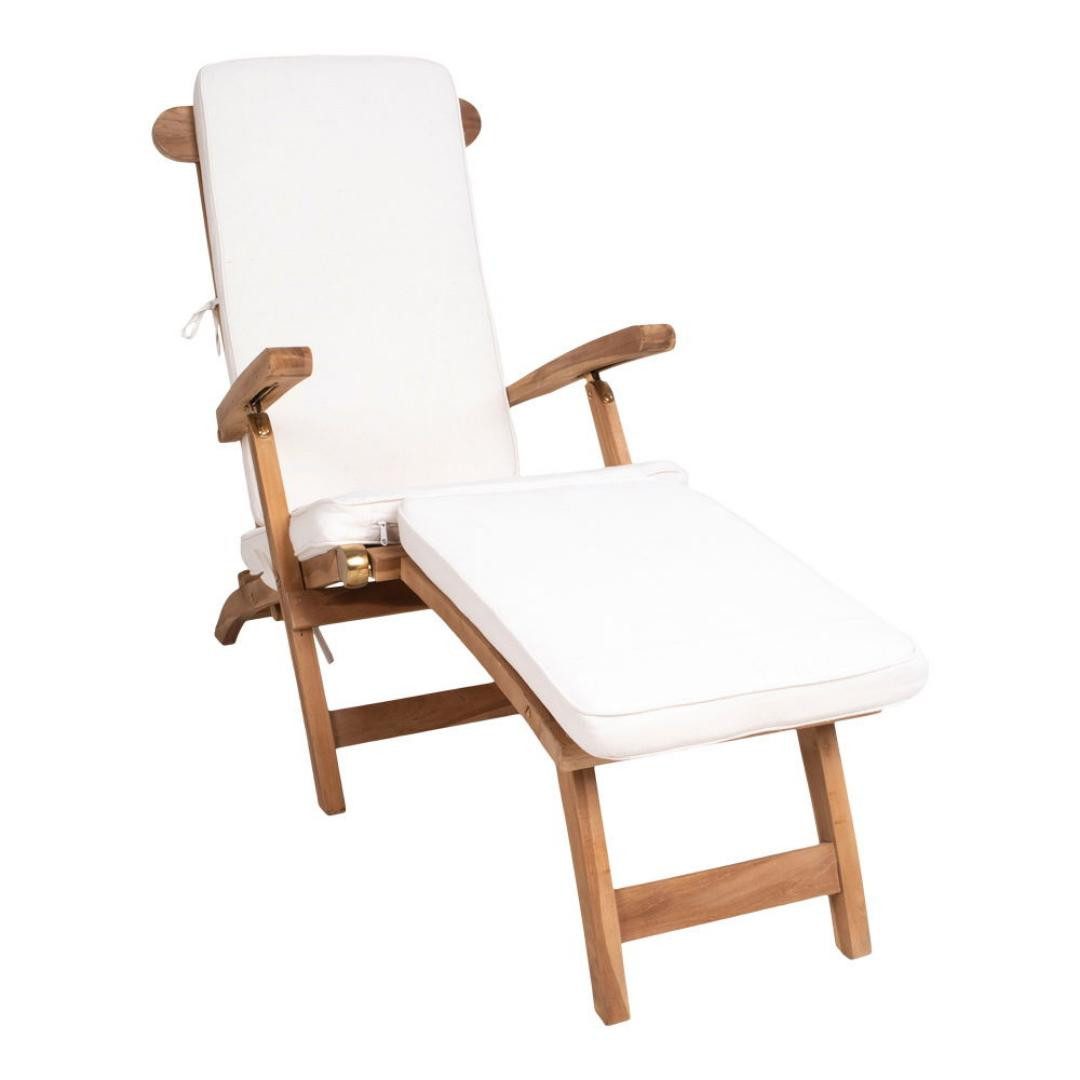 ebuy24 Gartenlounge-Set Arrecife Liegenstuhl inkl. Kissen Teak.