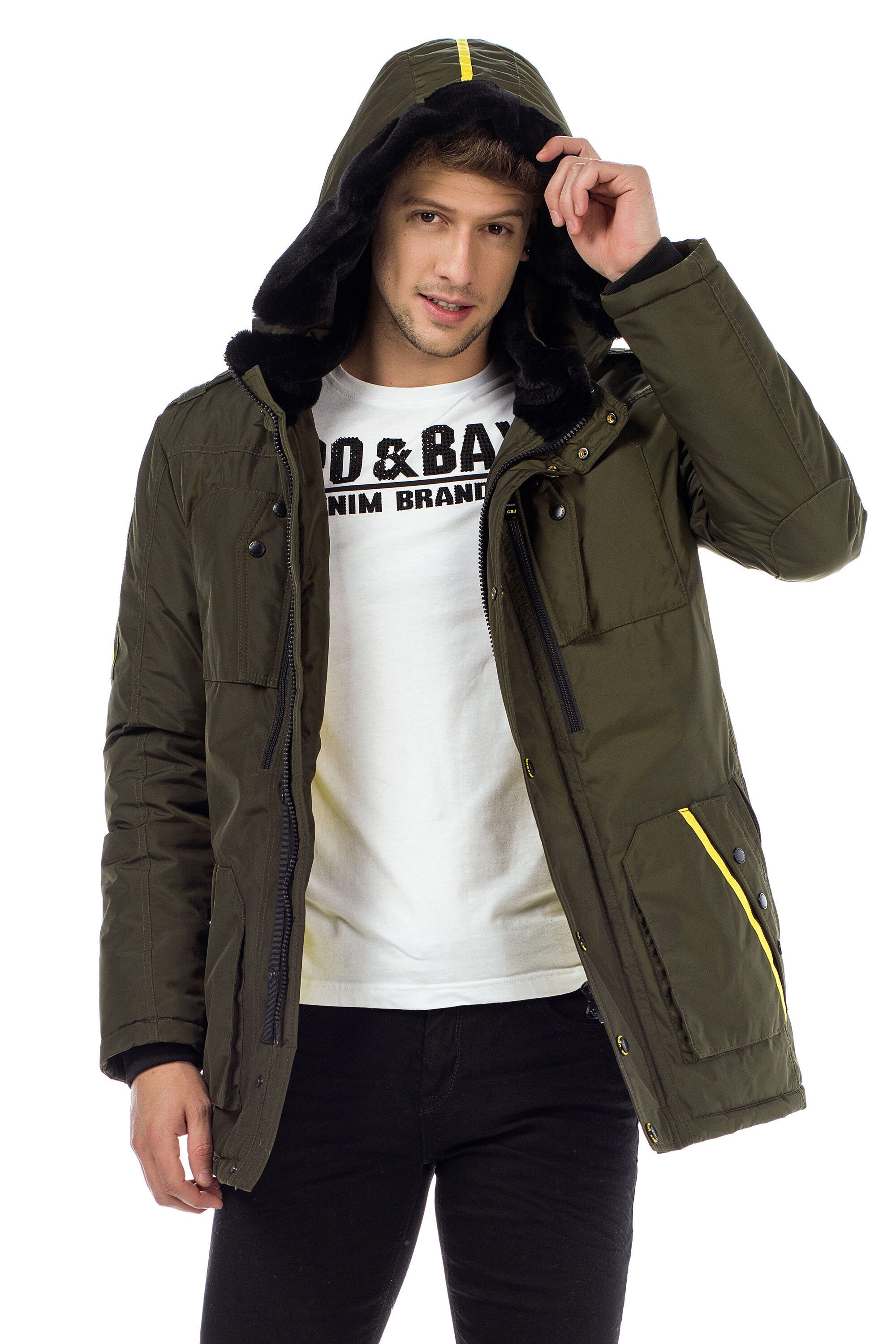 Cipo & Baxx Parka Jacke in Regular-Fit, CM-130