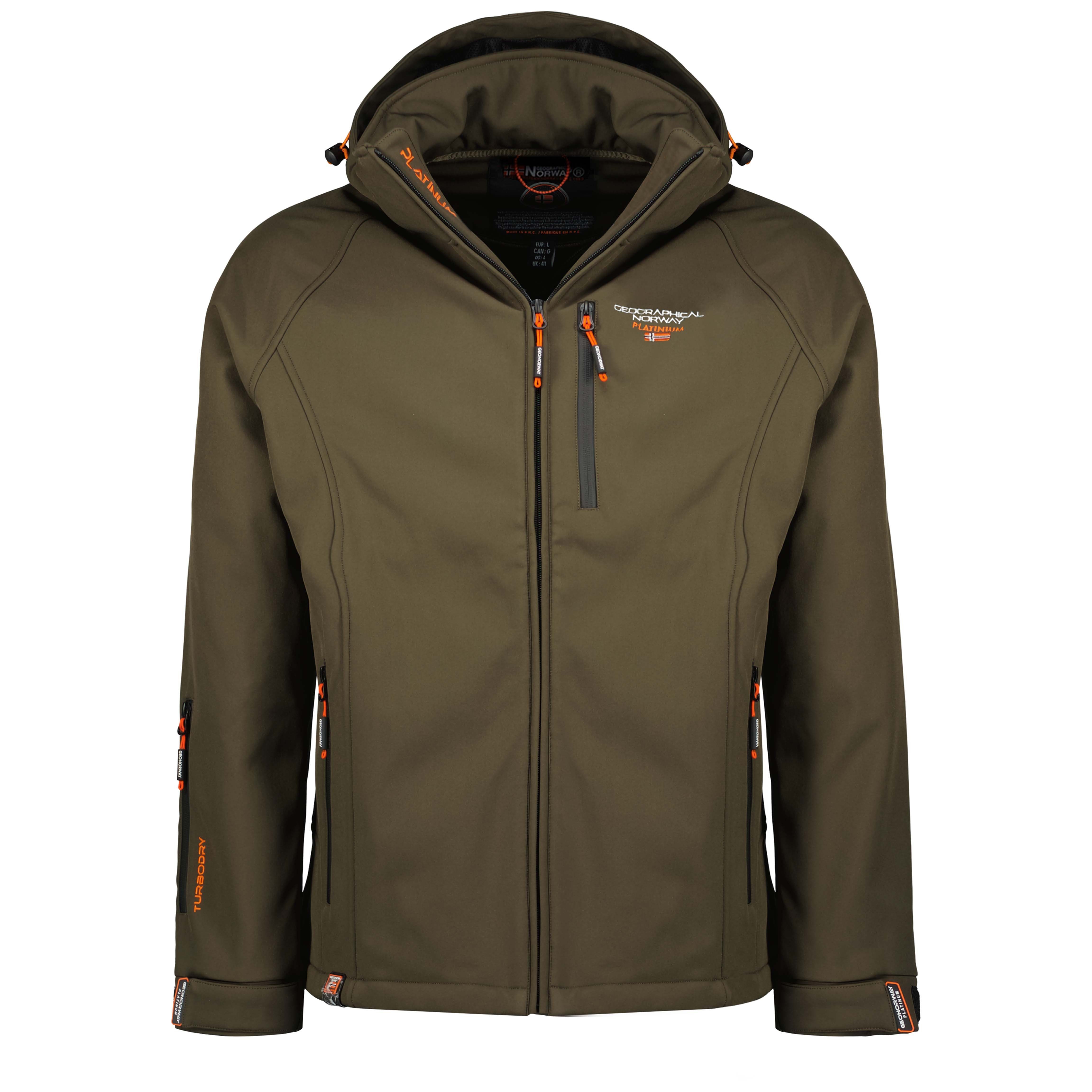 Geographical Norway Herren Herbst Softshell Jacke Regen Windbreaker Übergangs EB