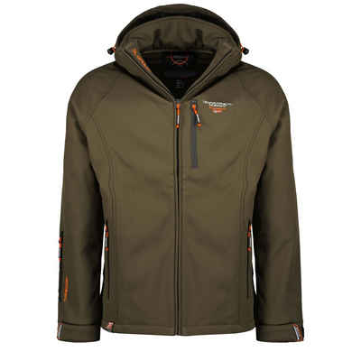 Geographical Norway Softshelljacke Herren Outdoor Herbst Regenjacke Jacke Brtaboo (Wind jacke, 1-St., Outdoor Übergangs, Herbst Jacke, Regen Jacke) Mit Kapuze